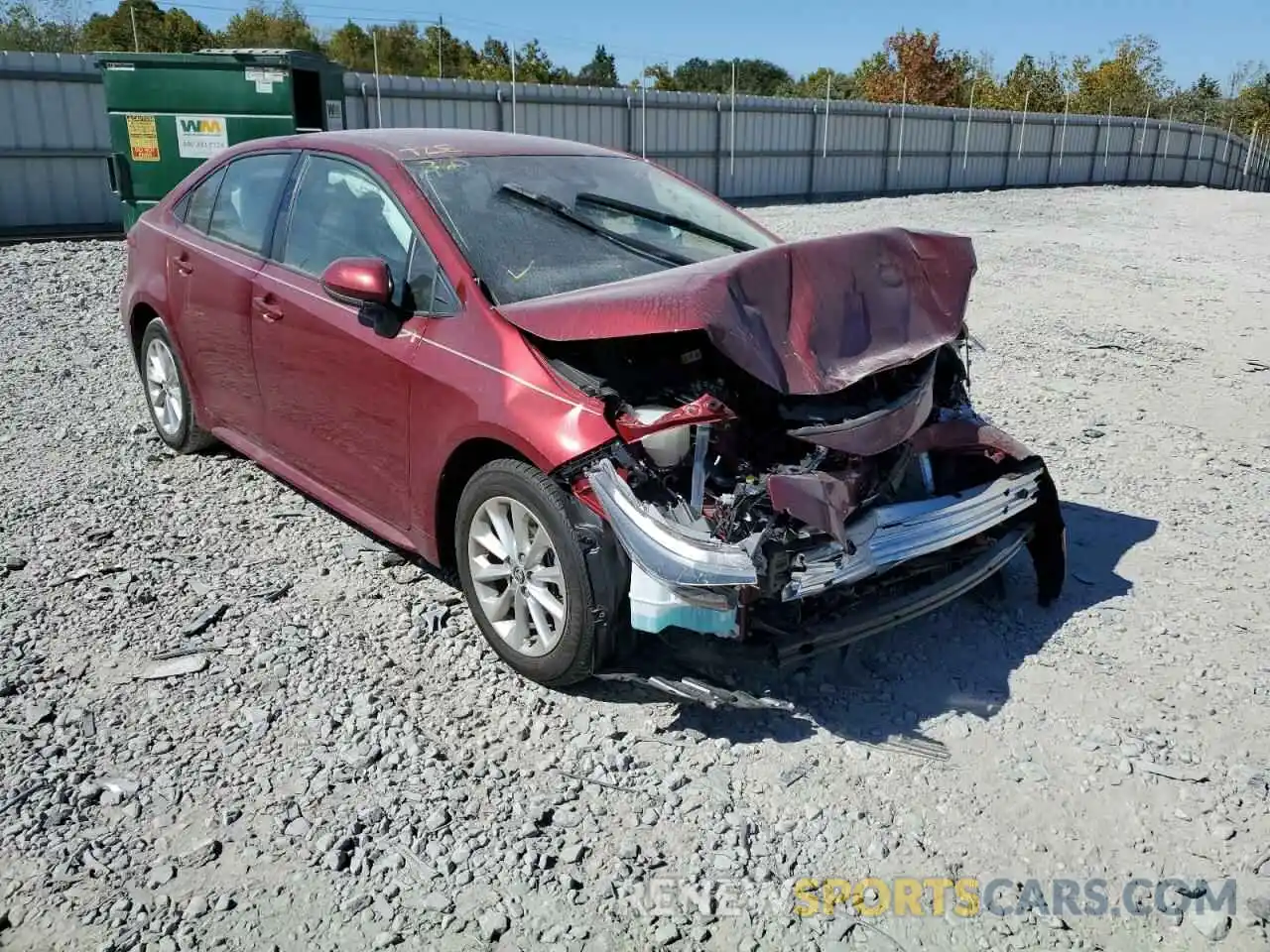 1 Photograph of a damaged car JTDVPMAEXNJ218659 TOYOTA COROLLA 2022