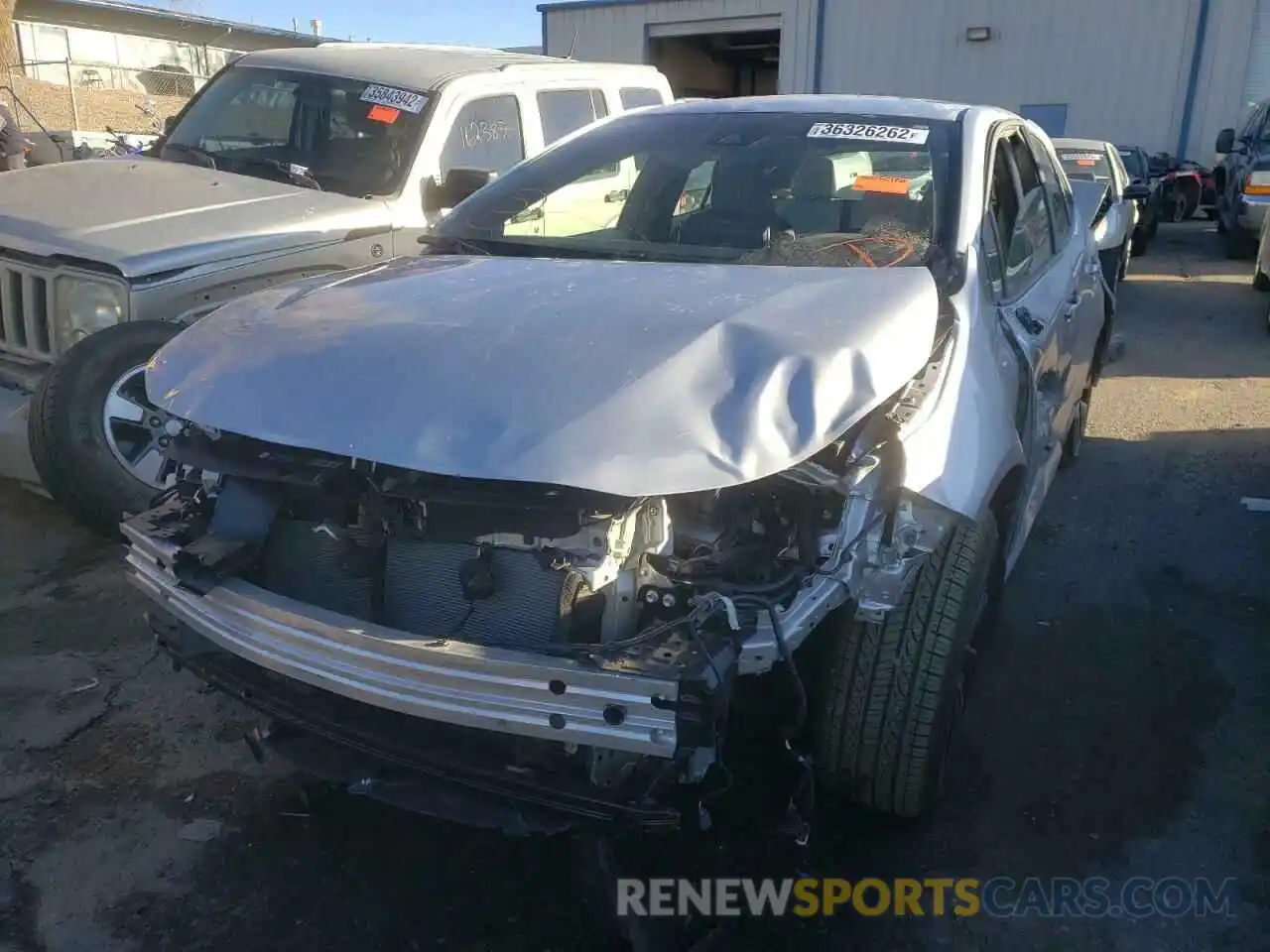 2 Photograph of a damaged car JTNA4MBE7N3154019 TOYOTA COROLLA 2022