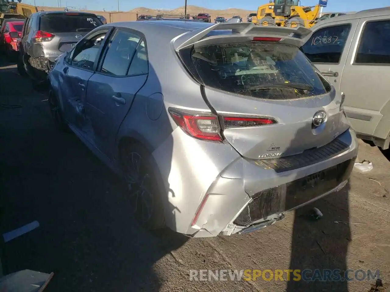 3 Photograph of a damaged car JTNA4MBE7N3154019 TOYOTA COROLLA 2022