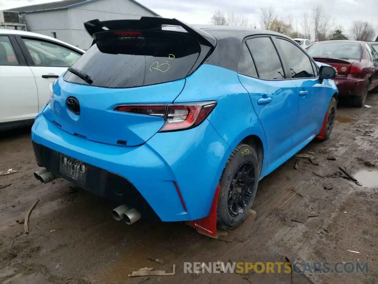 4 Photograph of a damaged car JTNB4MBE8N3154454 TOYOTA COROLLA 2022