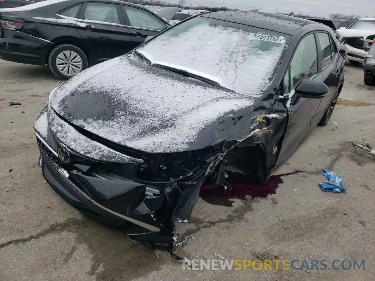 2 Photograph of a damaged car JTNC4MBE1N3153148 TOYOTA COROLLA 2022