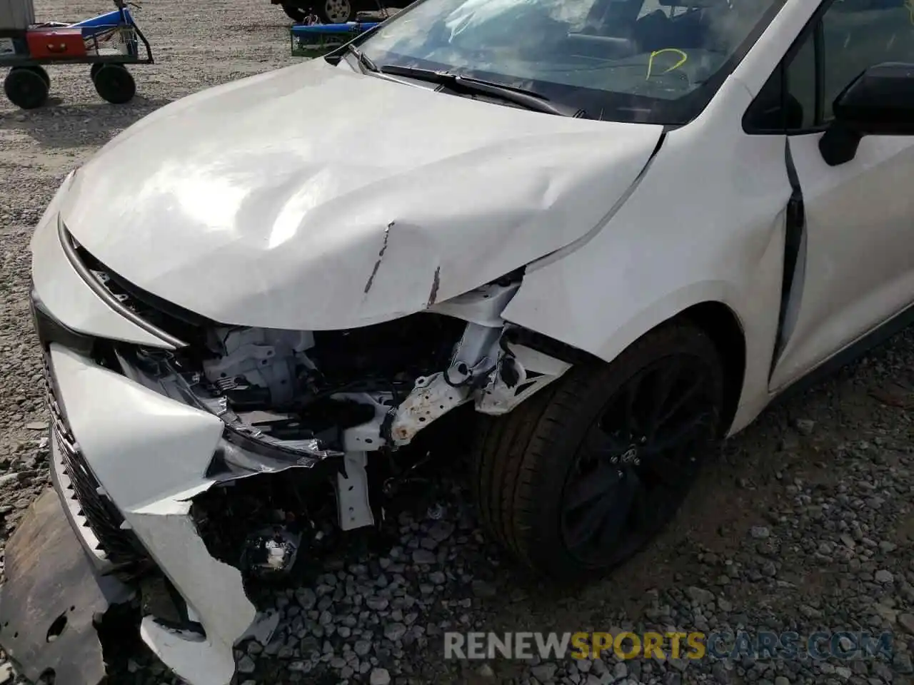 9 Photograph of a damaged car JTND4MBE0N3158202 TOYOTA COROLLA 2022