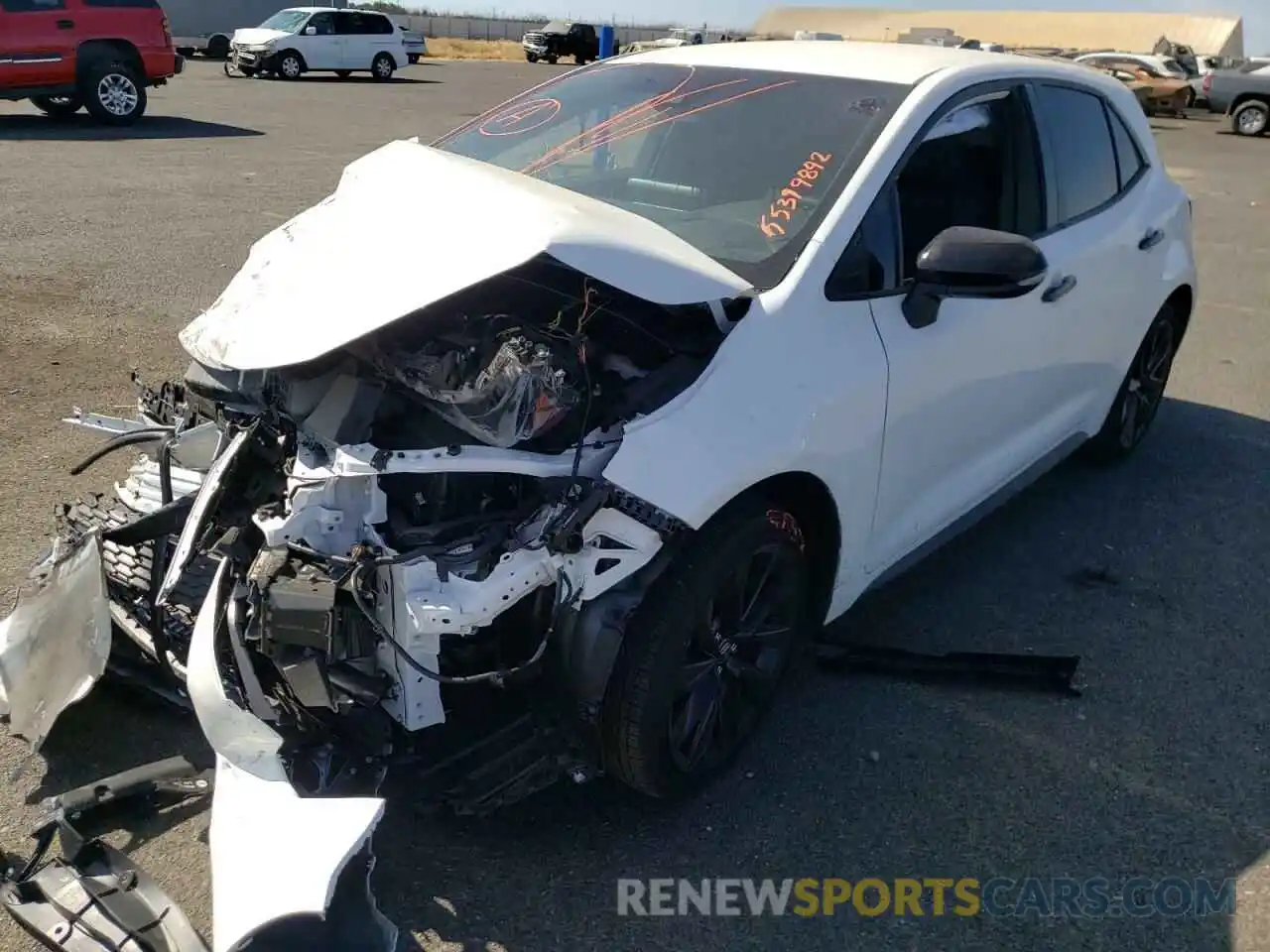 2 Photograph of a damaged car JTND4MBE6N3169320 TOYOTA COROLLA 2022