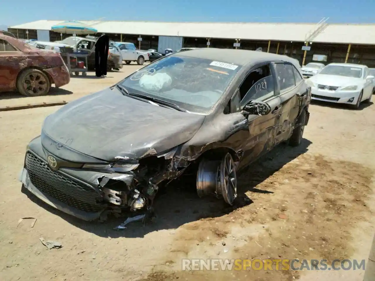 2 Photograph of a damaged car JTND4MBE7N3150937 TOYOTA COROLLA 2022