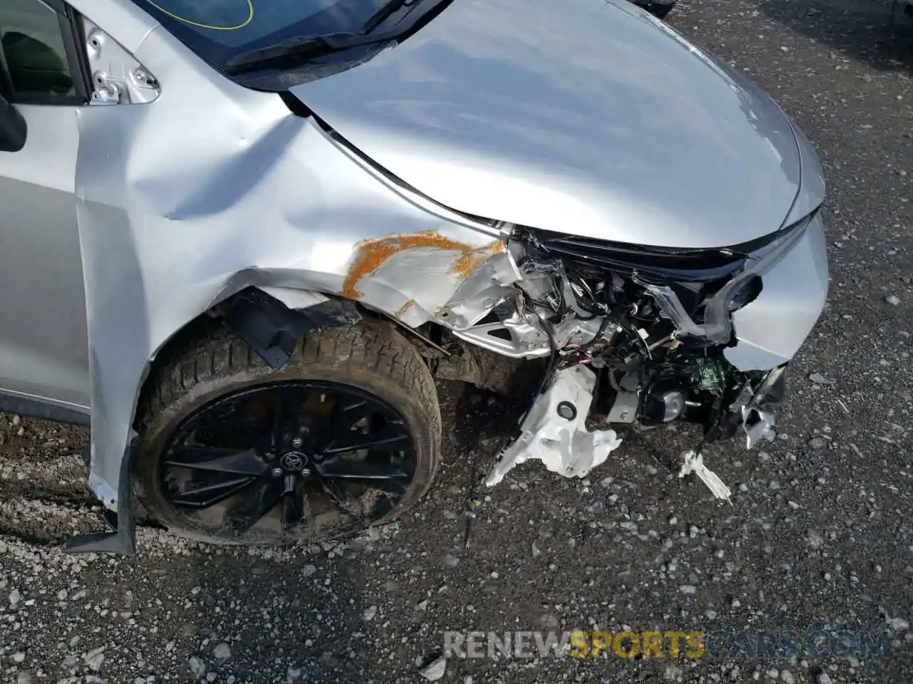 9 Photograph of a damaged car JTND4MBE7N3159783 TOYOTA COROLLA 2022