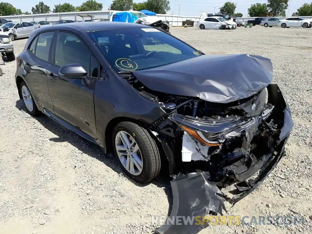 1 Photograph of a damaged car JTND4MBE8N3169903 TOYOTA COROLLA 2022