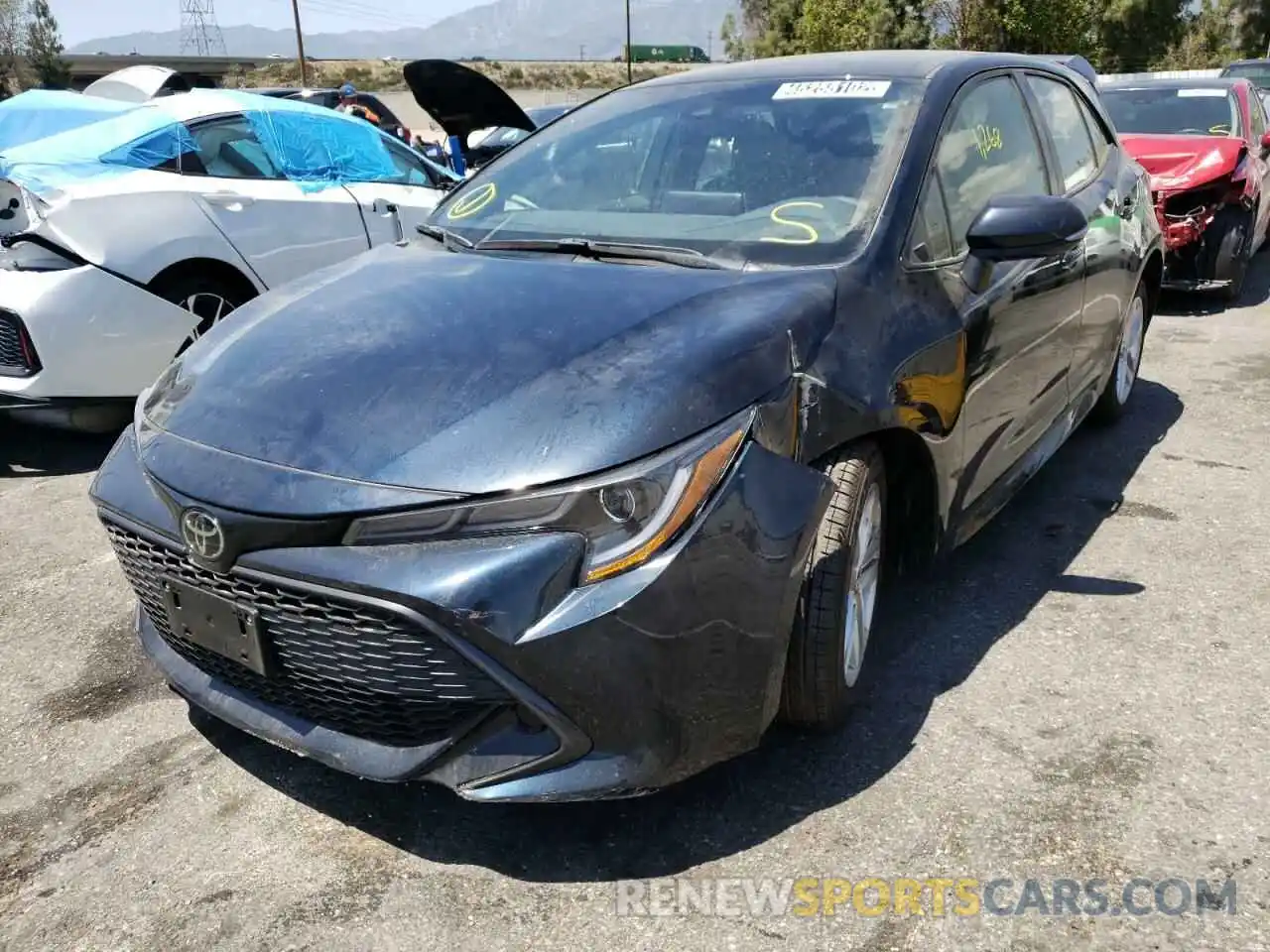 2 Photograph of a damaged car JTND4MBE9N3160272 TOYOTA COROLLA 2022