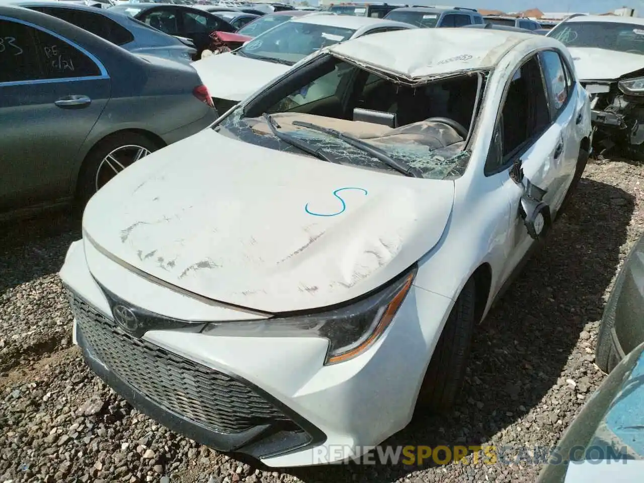 2 Photograph of a damaged car JTND4MBEXN3165433 TOYOTA COROLLA 2022