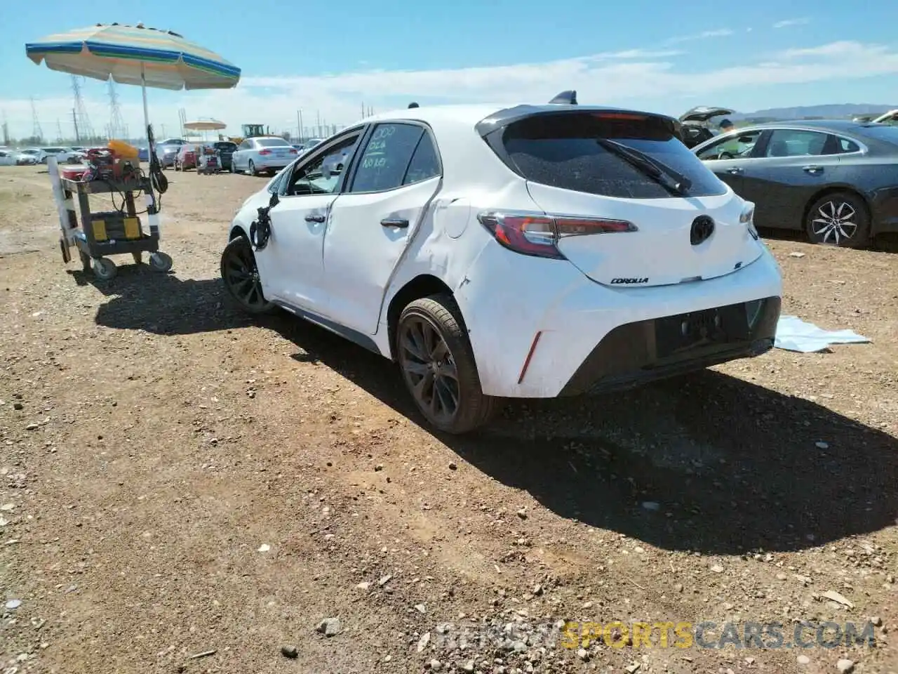 3 Photograph of a damaged car JTND4MBEXN3165433 TOYOTA COROLLA 2022