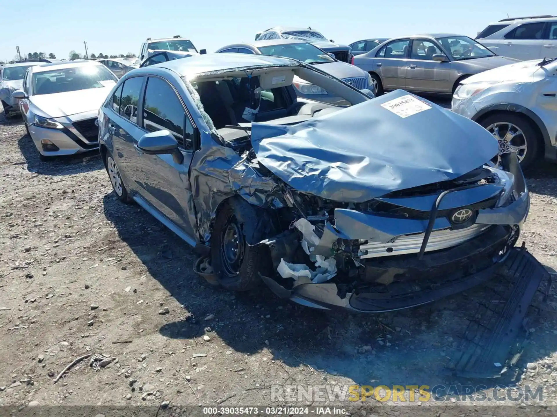 1 Photograph of a damaged car 5YFB4MDE7PP076387 TOYOTA COROLLA 2023