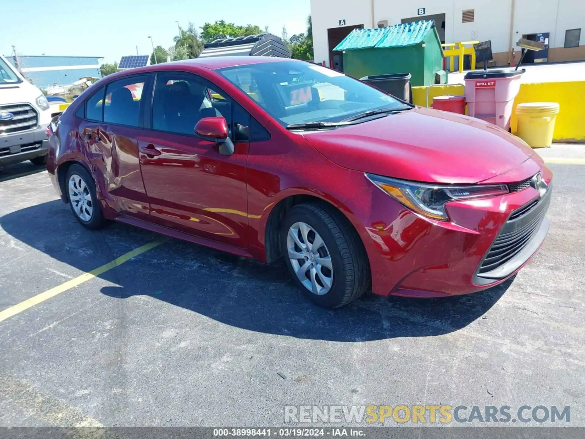 1 Photograph of a damaged car 5YFB4MDE8PP072283 TOYOTA COROLLA 2023