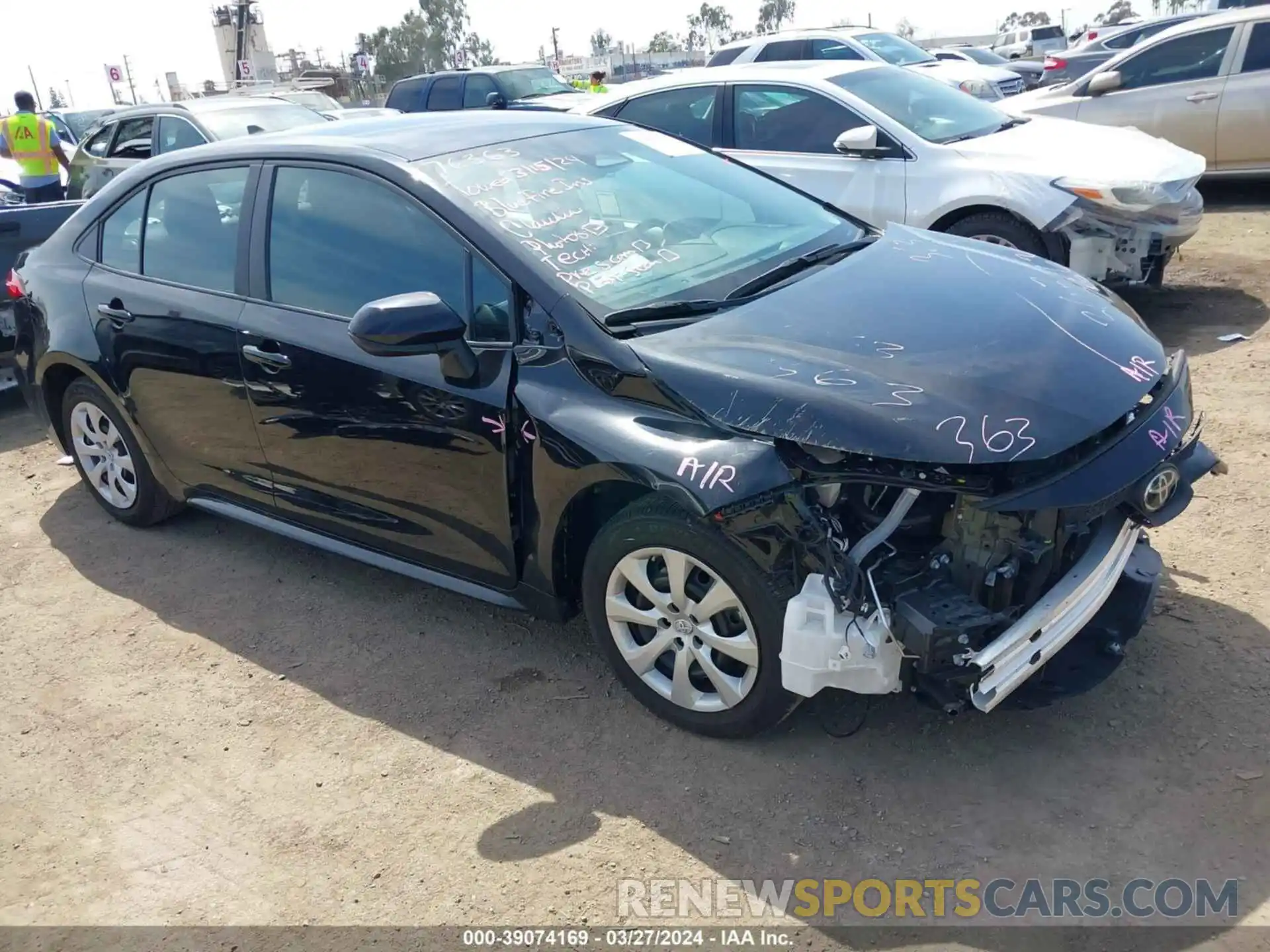 1 Photograph of a damaged car 5YFB4MDE9PP005563 TOYOTA COROLLA 2023