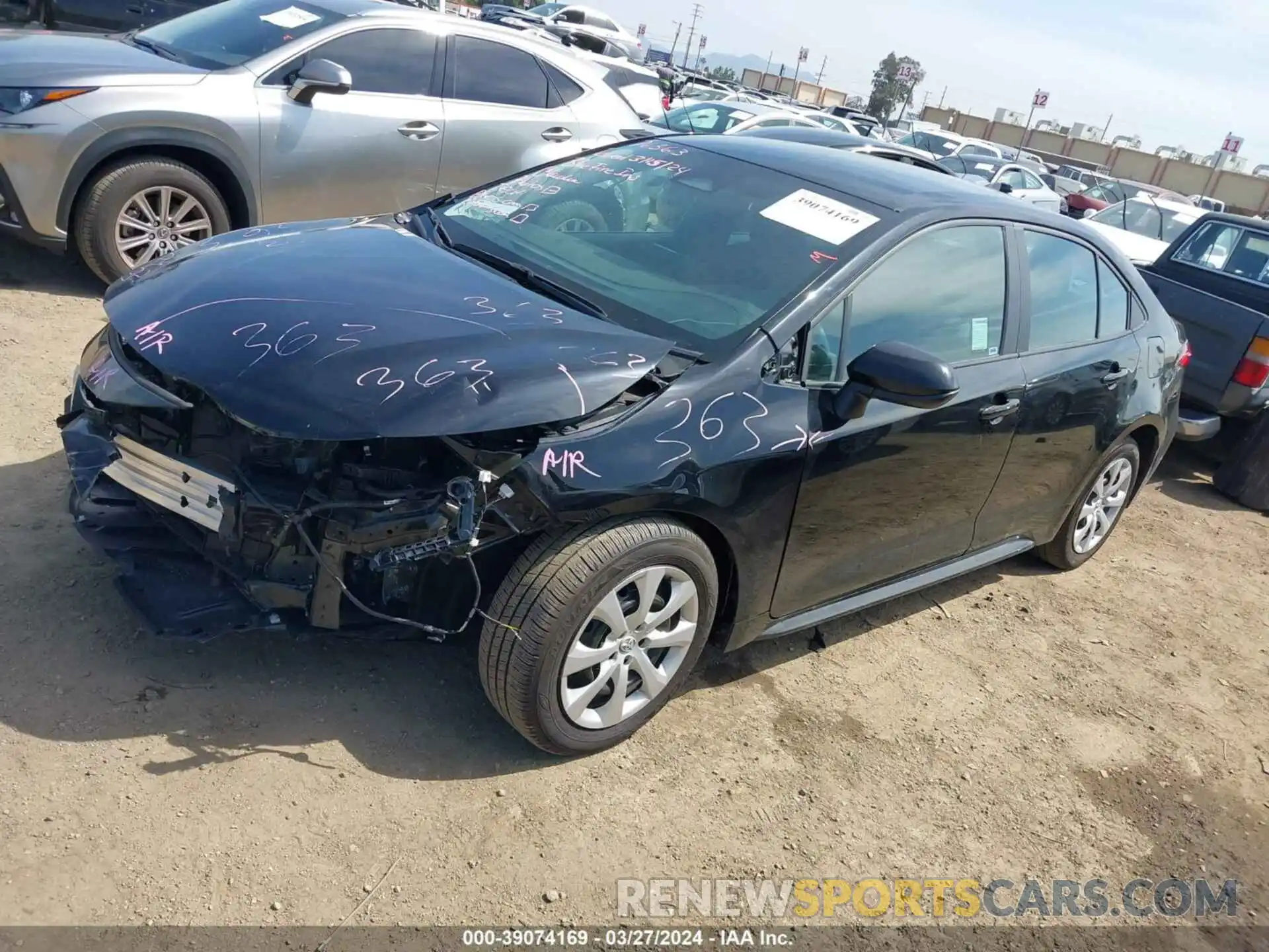 2 Photograph of a damaged car 5YFB4MDE9PP005563 TOYOTA COROLLA 2023