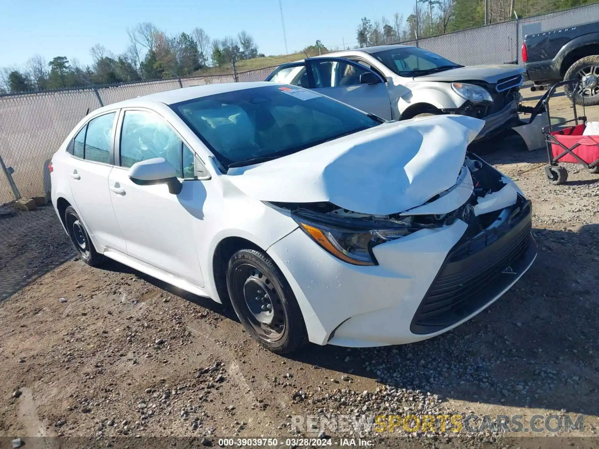 1 Photograph of a damaged car 5YFB4MDEXPP034084 TOYOTA COROLLA 2023