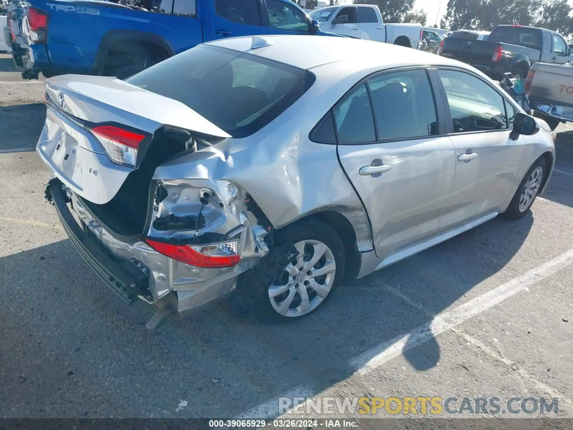 4 Photograph of a damaged car JTDB4MEE0PJ007401 TOYOTA COROLLA 2023