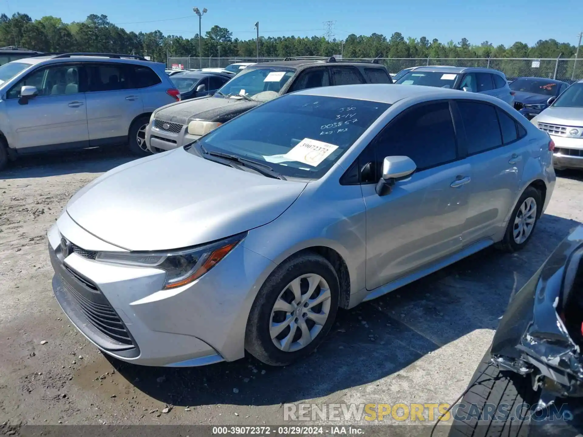 2 Photograph of a damaged car JTDB4MEE1PJ003857 TOYOTA COROLLA 2023