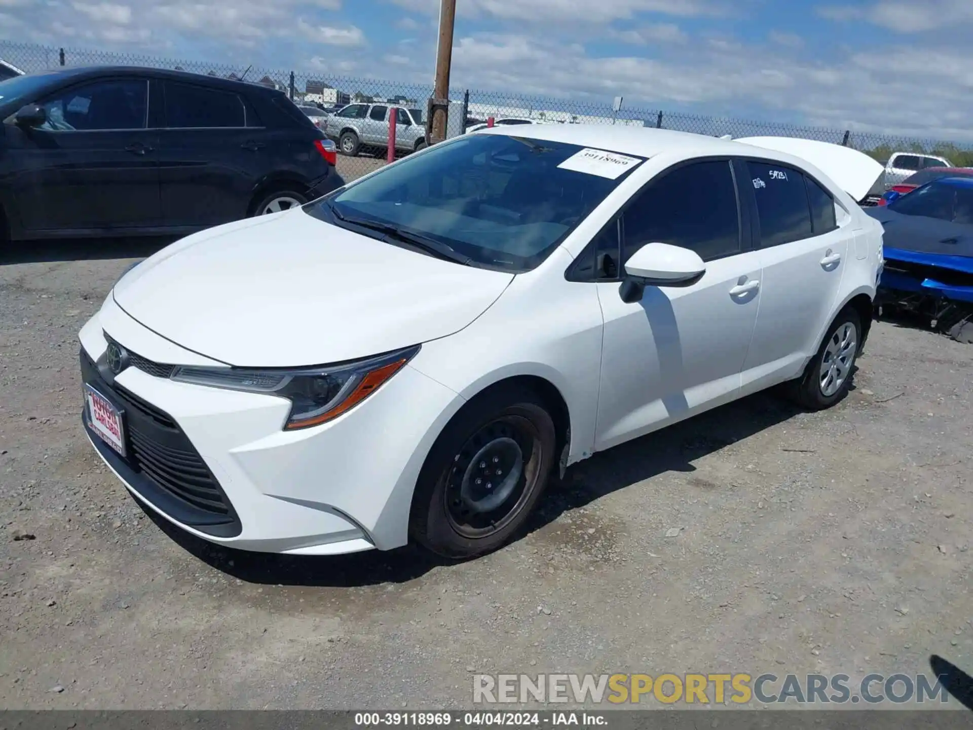 2 Photograph of a damaged car JTDB4MEE3P3015299 TOYOTA COROLLA 2023