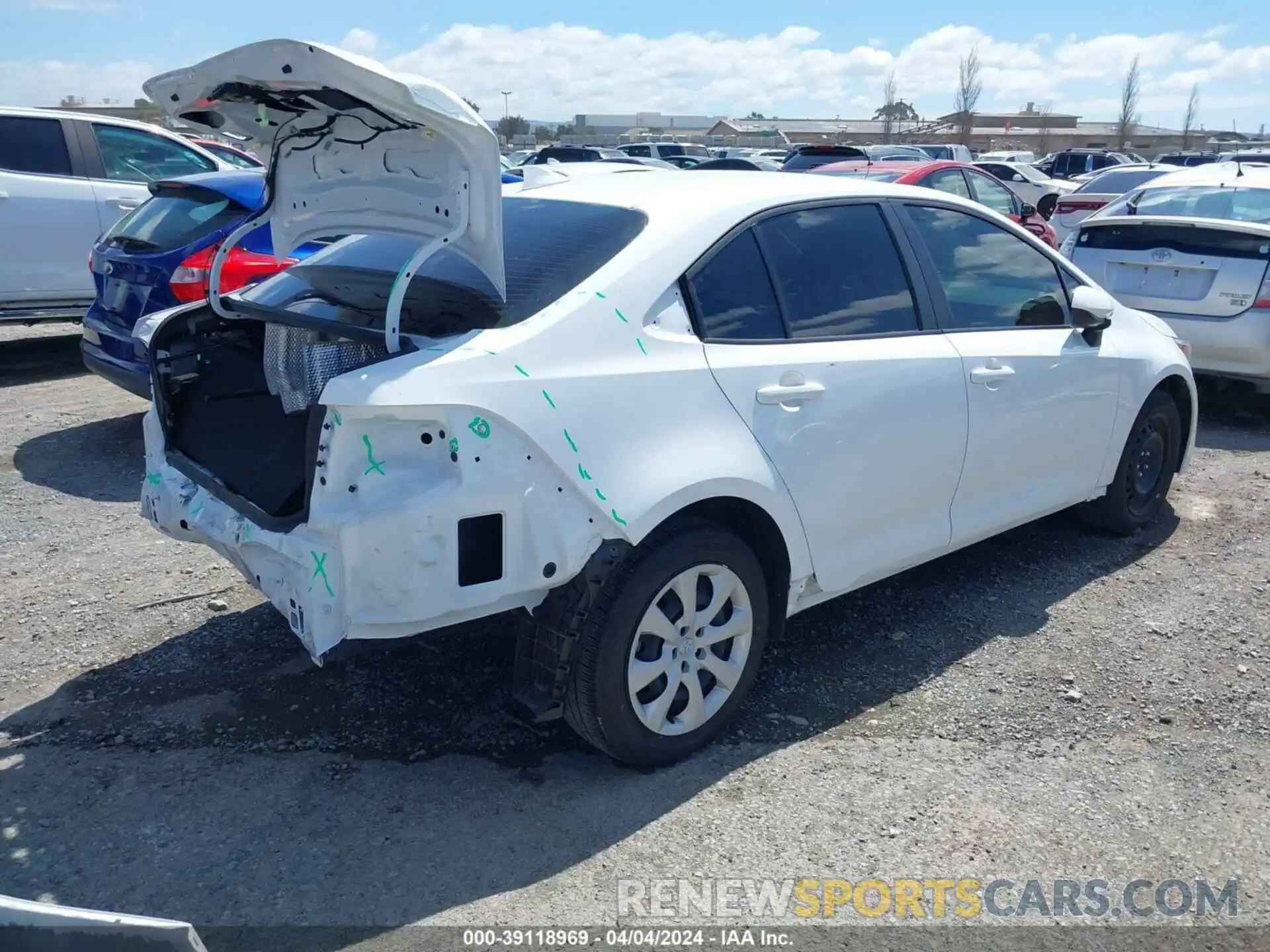 4 Photograph of a damaged car JTDB4MEE3P3015299 TOYOTA COROLLA 2023