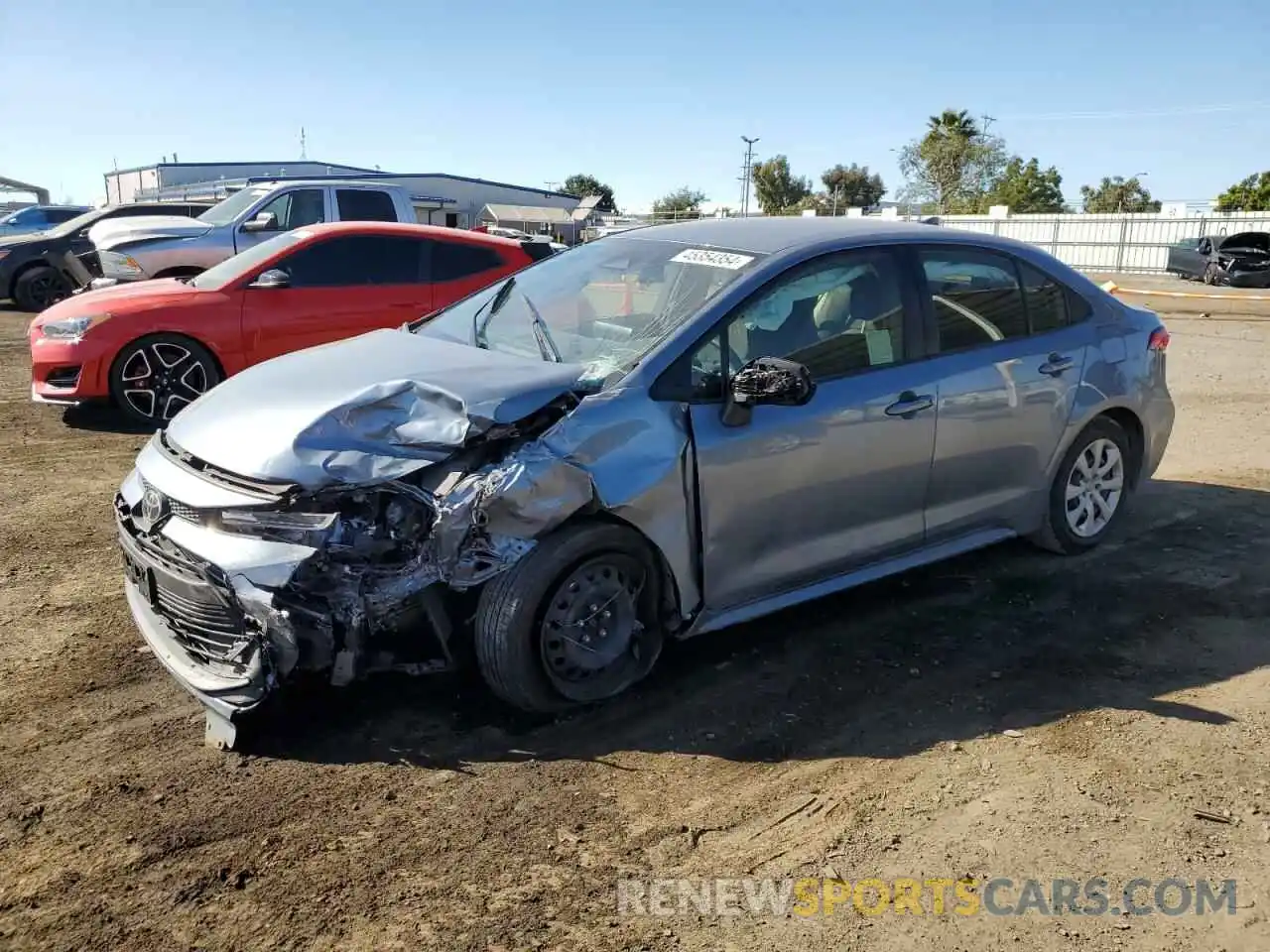 1 Photograph of a damaged car JTDB4MEE3PJ002838 TOYOTA COROLLA 2023