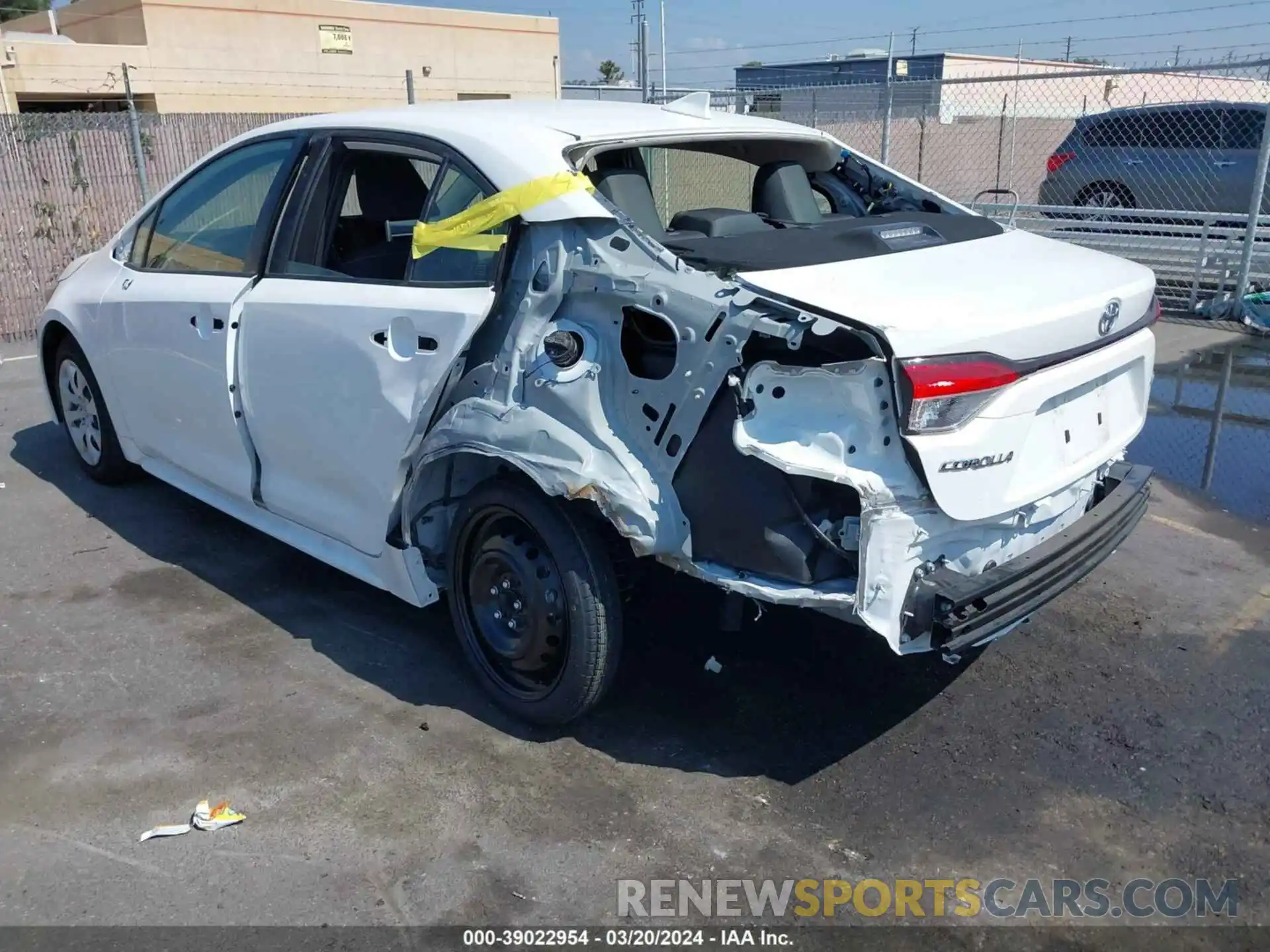 3 Photograph of a damaged car JTDB4MEE5P3006667 TOYOTA COROLLA 2023