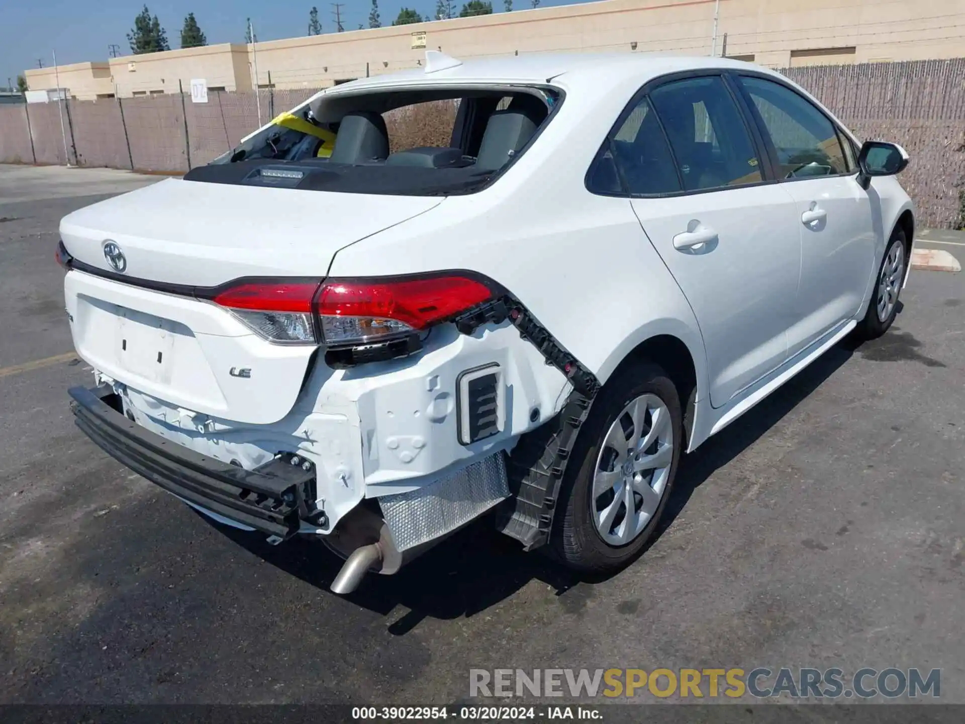 4 Photograph of a damaged car JTDB4MEE5P3006667 TOYOTA COROLLA 2023