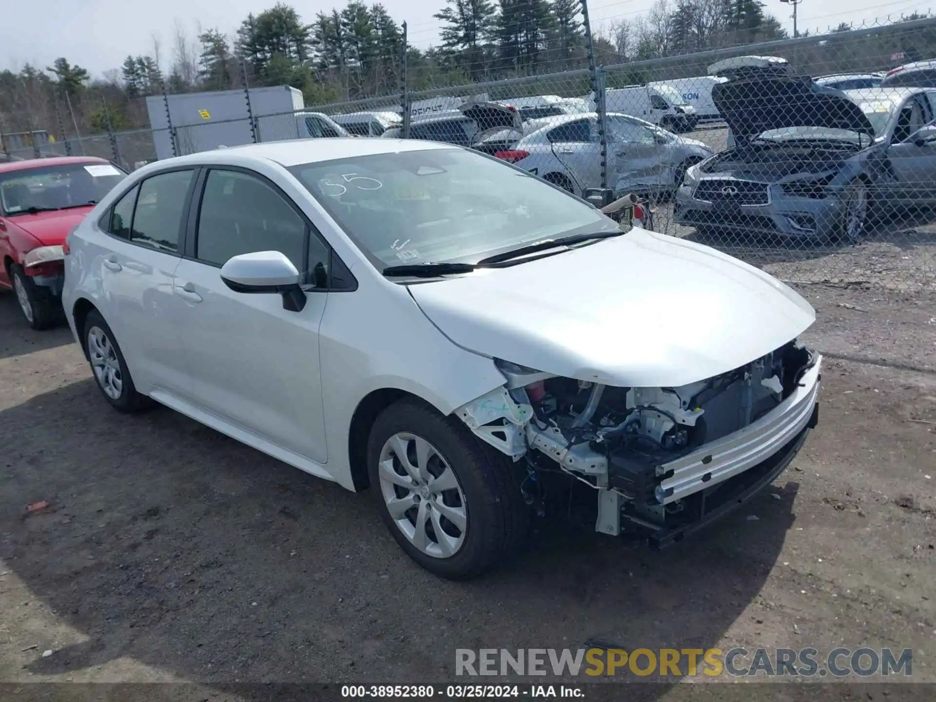 1 Photograph of a damaged car JTDB4MEE5PJ011430 TOYOTA COROLLA 2023