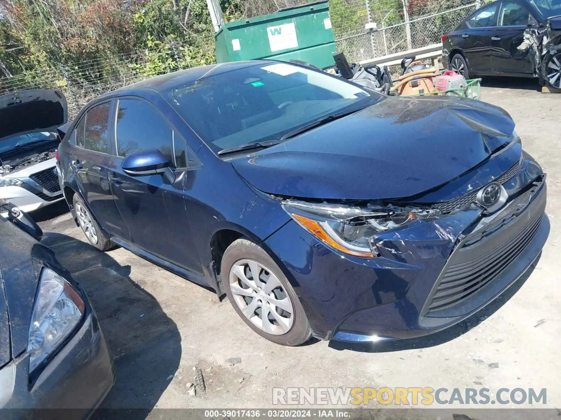 1 Photograph of a damaged car JTDB4MEEXPJ008927 TOYOTA COROLLA 2023