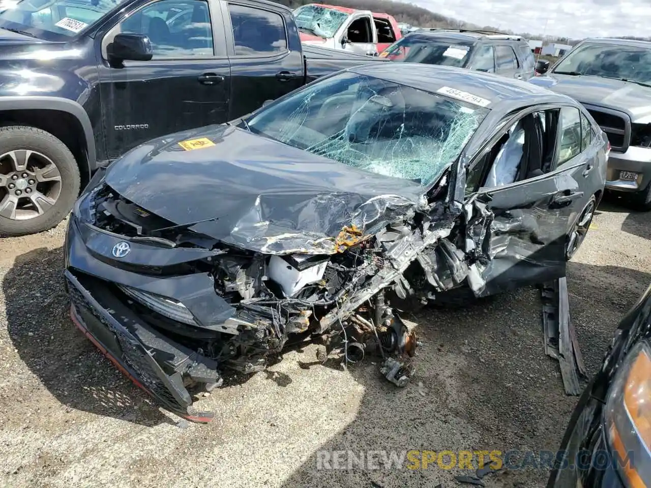 1 Photograph of a damaged car JTDBCMFE6P3012303 TOYOTA COROLLA 2023