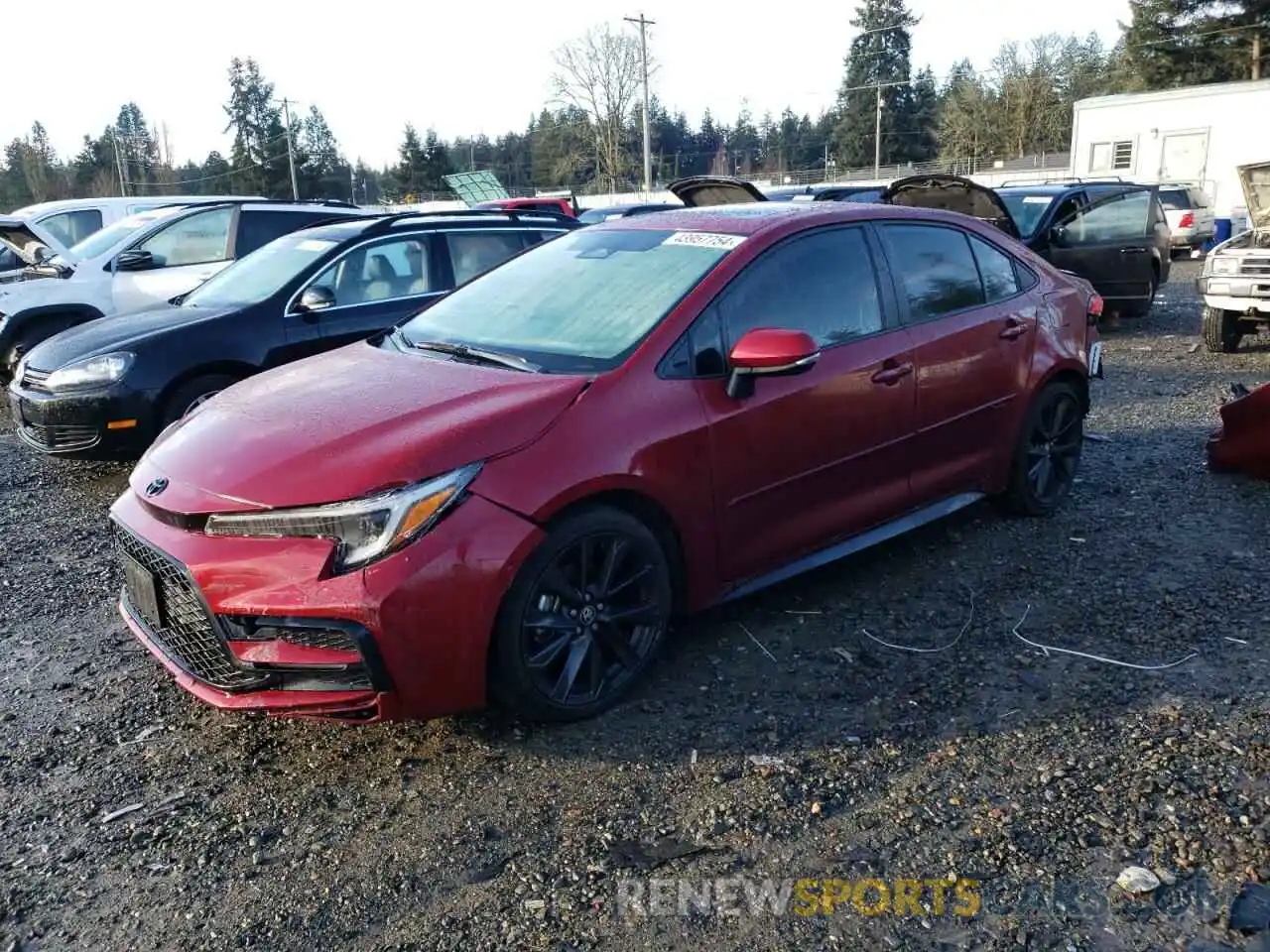 1 Photograph of a damaged car JTDBDMHE1PJ000243 TOYOTA COROLLA 2023