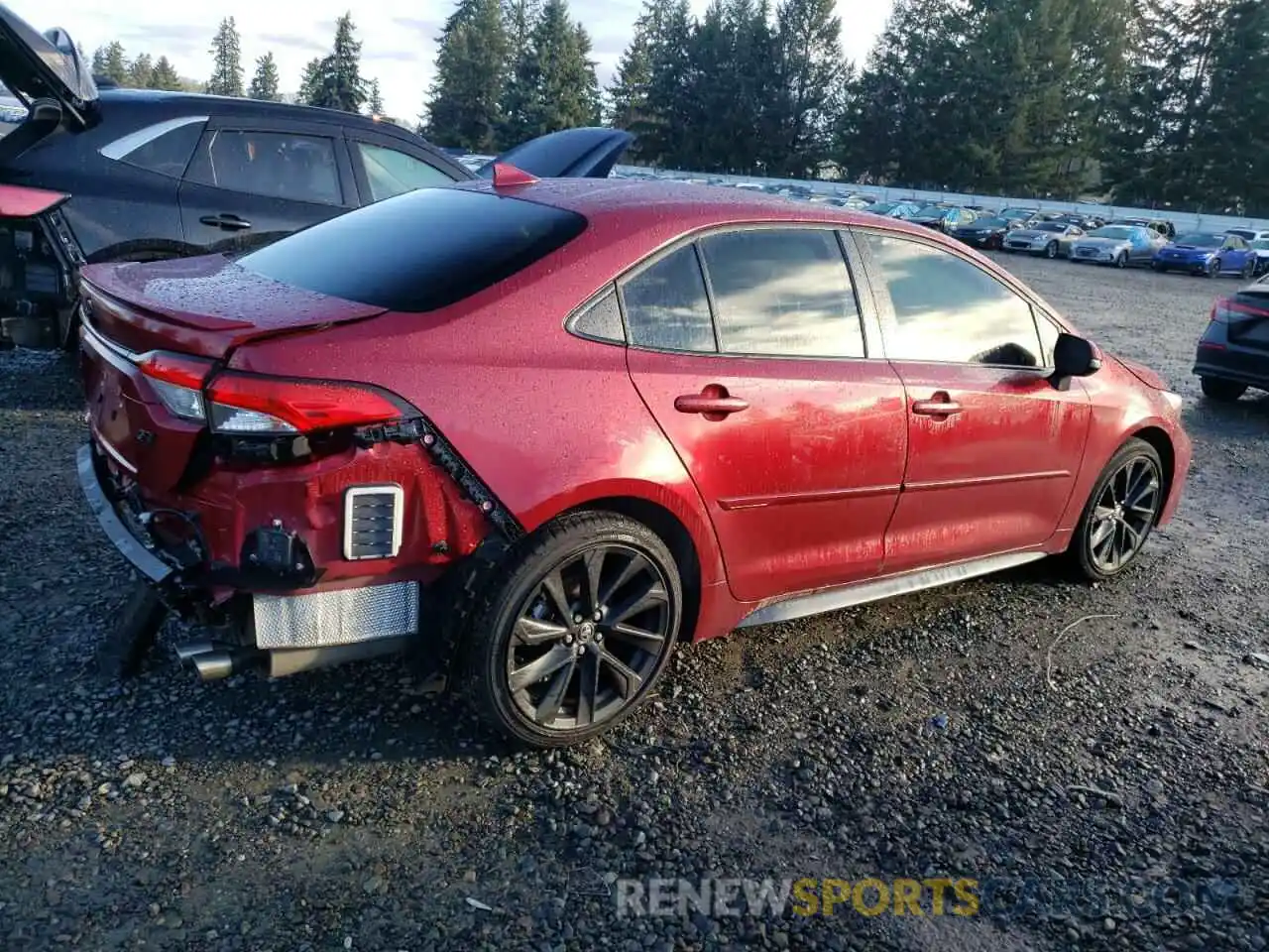 3 Photograph of a damaged car JTDBDMHE1PJ000243 TOYOTA COROLLA 2023