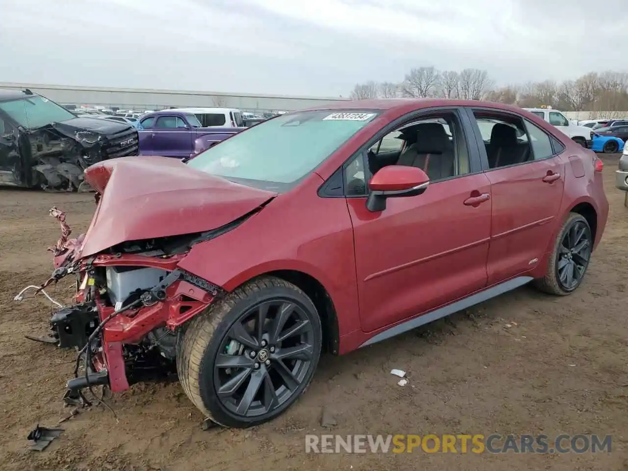 1 Photograph of a damaged car JTDBDMHE2PJ000915 TOYOTA COROLLA 2023