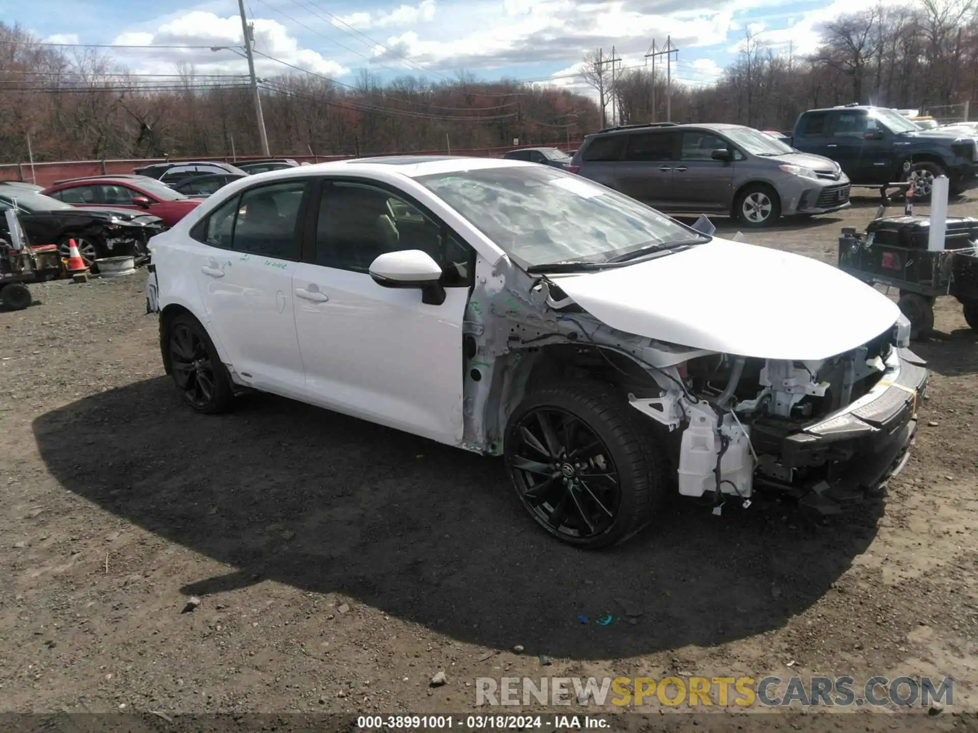 1 Photograph of a damaged car JTDBDMHE2PJ001689 TOYOTA COROLLA 2023