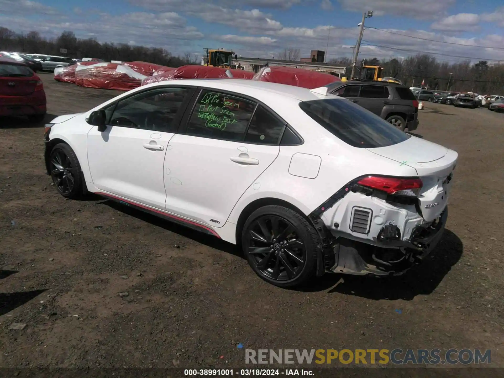 3 Photograph of a damaged car JTDBDMHE2PJ001689 TOYOTA COROLLA 2023