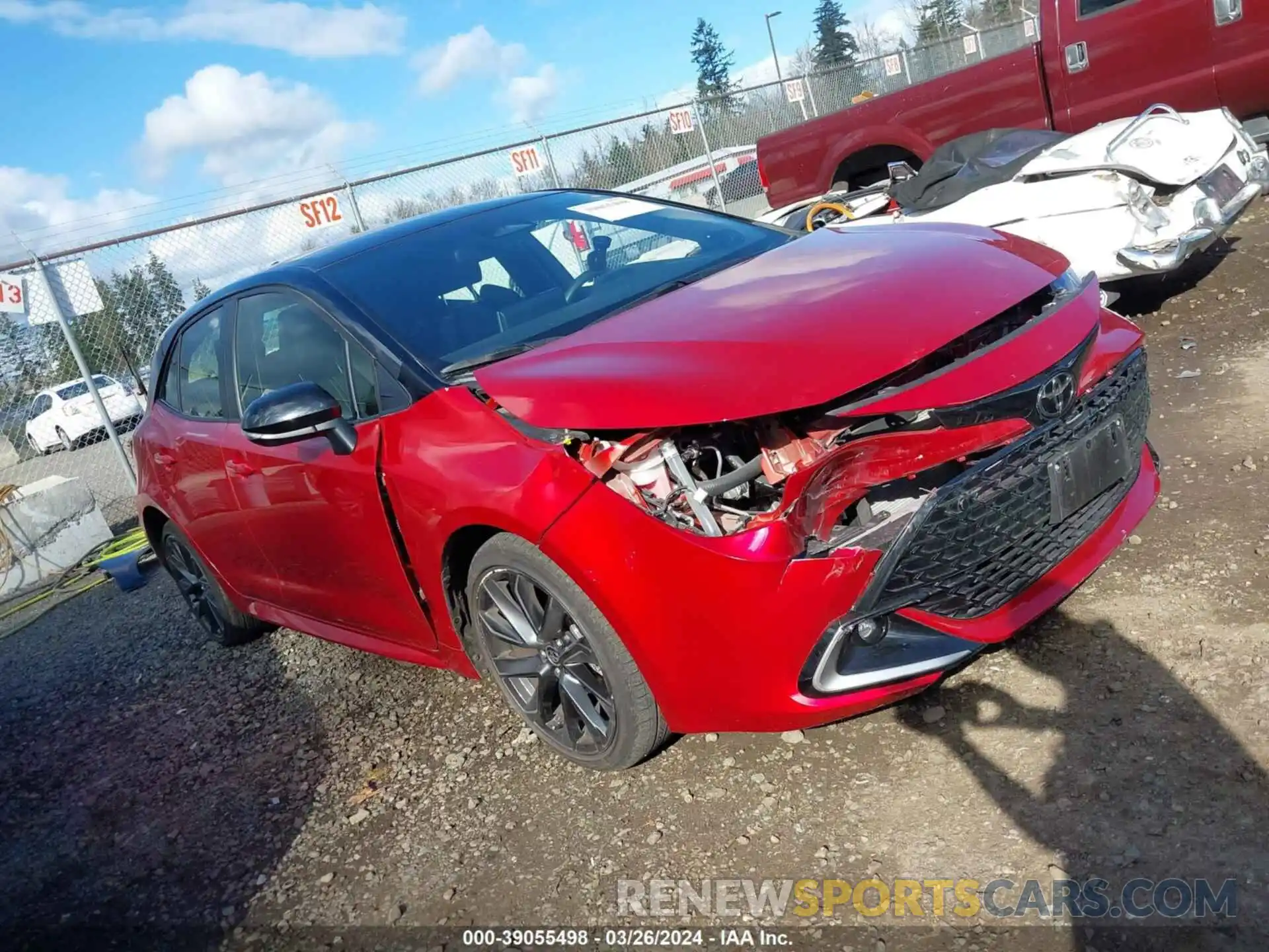 1 Photograph of a damaged car JTNC4MBE1P3194494 TOYOTA COROLLA 2023