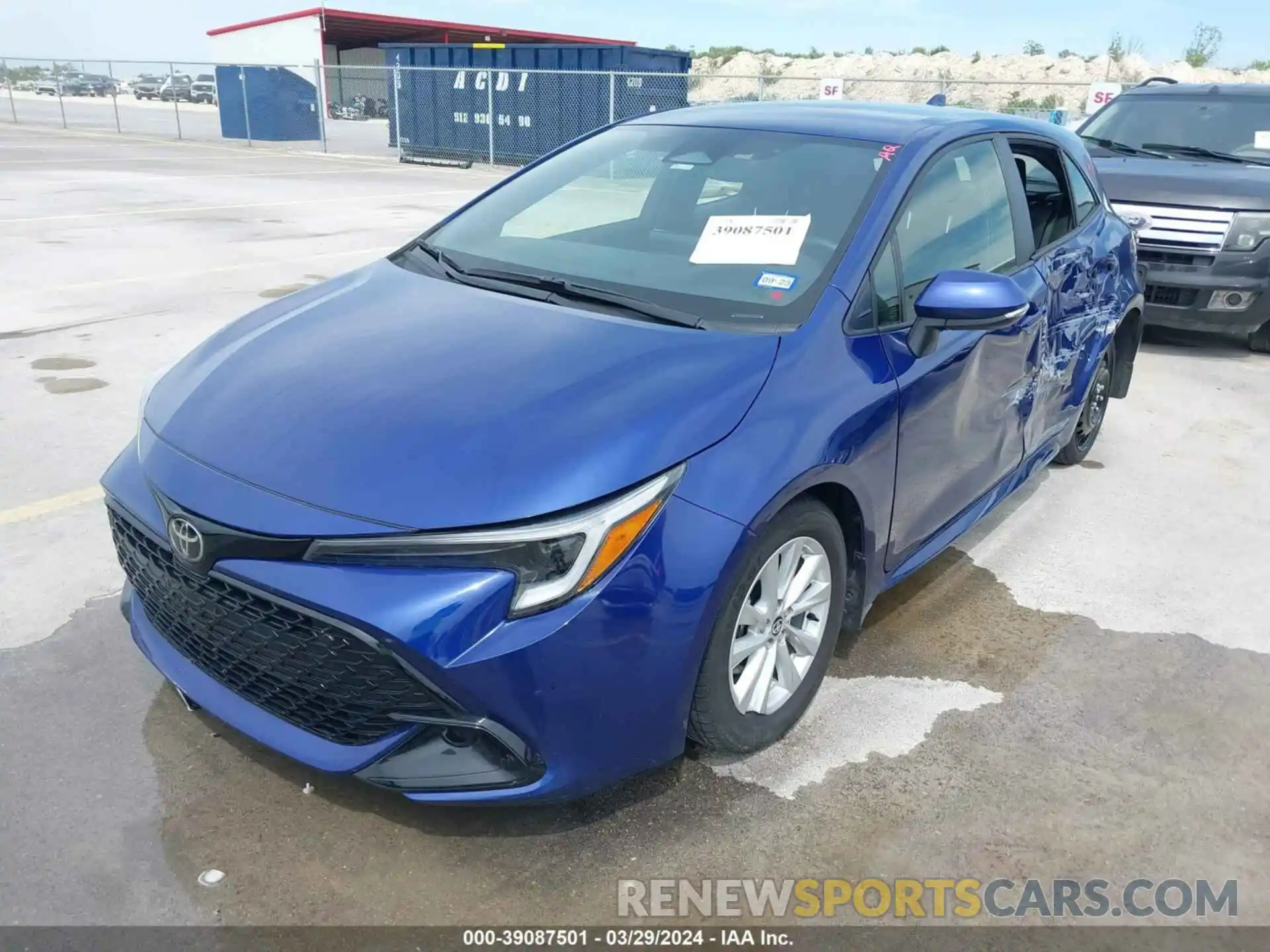 2 Photograph of a damaged car JTND4MBE1P3213503 TOYOTA COROLLA 2023