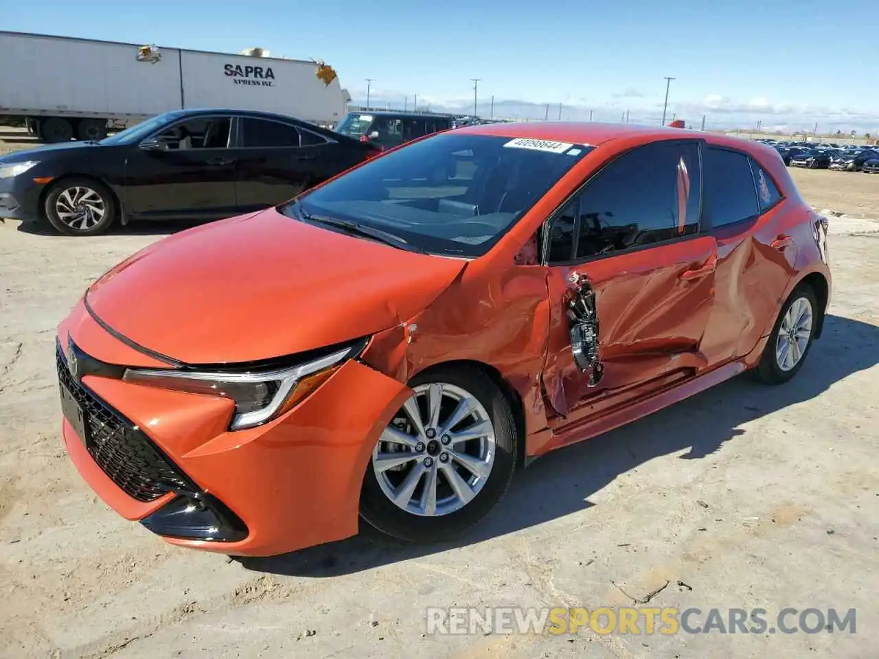 1 Photograph of a damaged car JTND4MBE6P3205994 TOYOTA COROLLA 2023