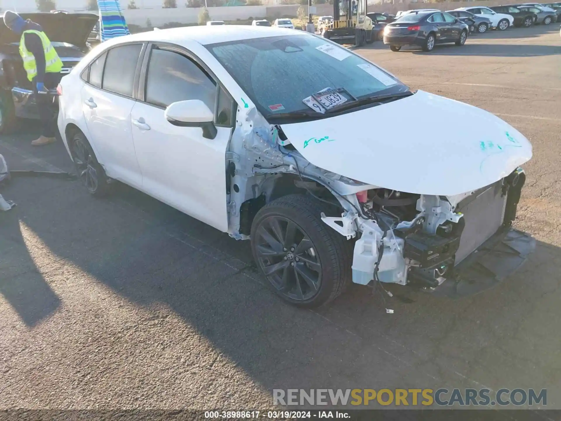 1 Photograph of a damaged car JTDBCMFE4R3028857 TOYOTA COROLLA 2024