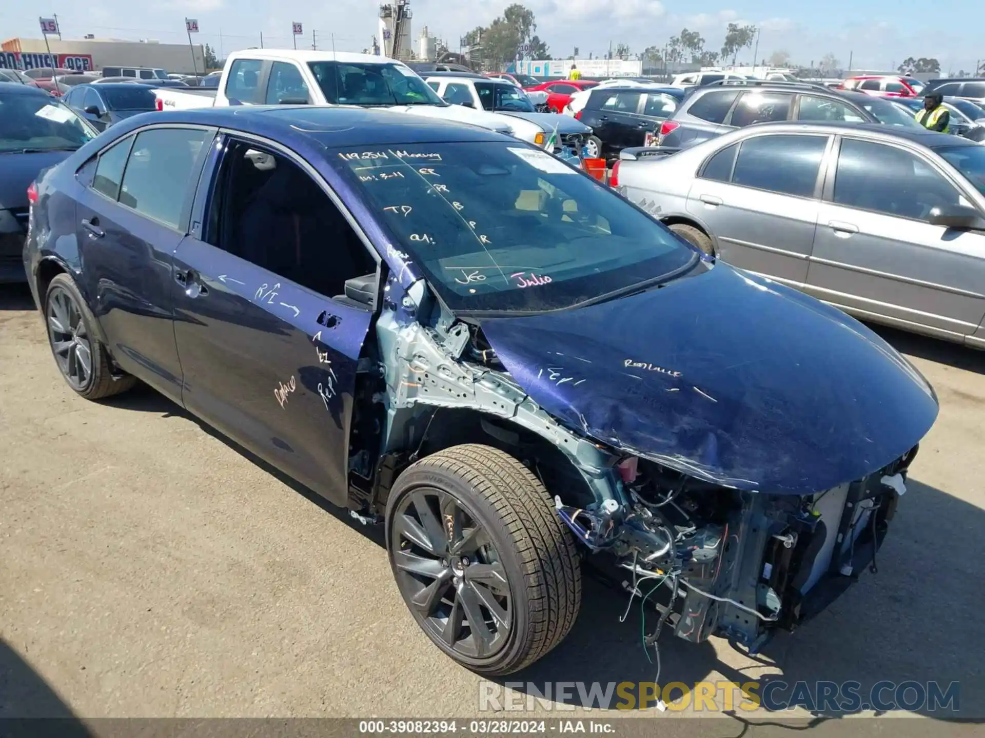 1 Photograph of a damaged car JTDBCMFE4RJ026747 TOYOTA COROLLA 2024