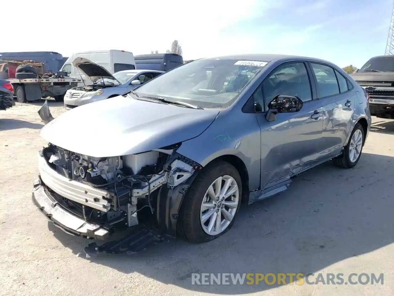 1 Photograph of a damaged car JTDBCMFE9RJ026680 TOYOTA COROLLA 2024