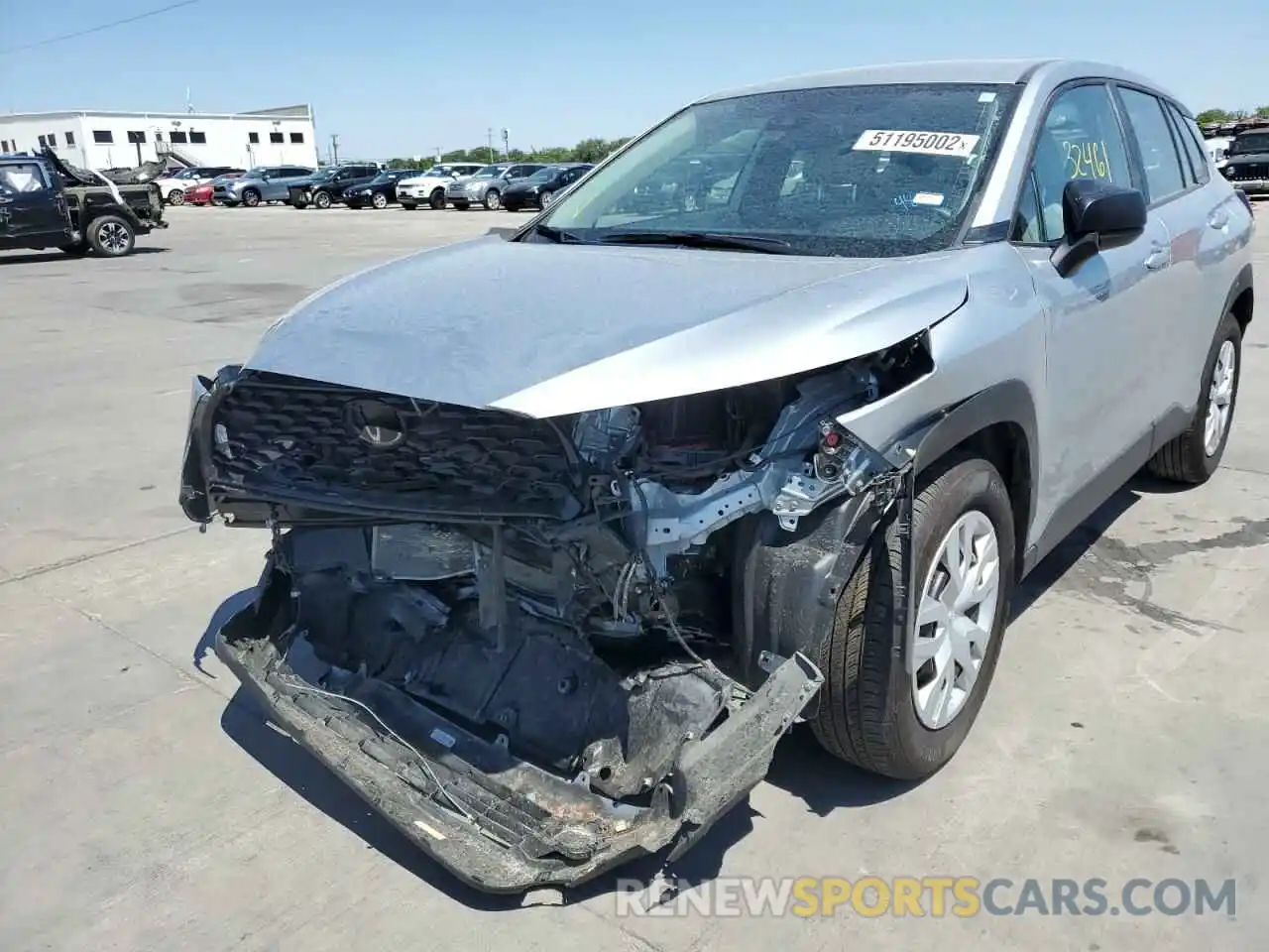 2 Photograph of a damaged car 7MUAAAAG3NV002175 TOYOTA COROLLA CR 2022