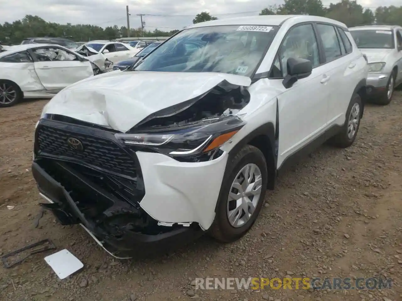 2 Photograph of a damaged car 7MUAAABG2NV019113 TOYOTA COROLLA CR 2022