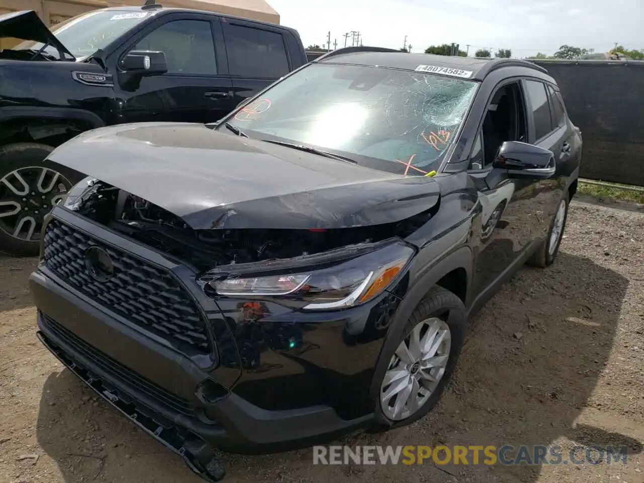 2 Photograph of a damaged car 7MUBAAAG1NV009615 TOYOTA COROLLA CR 2022