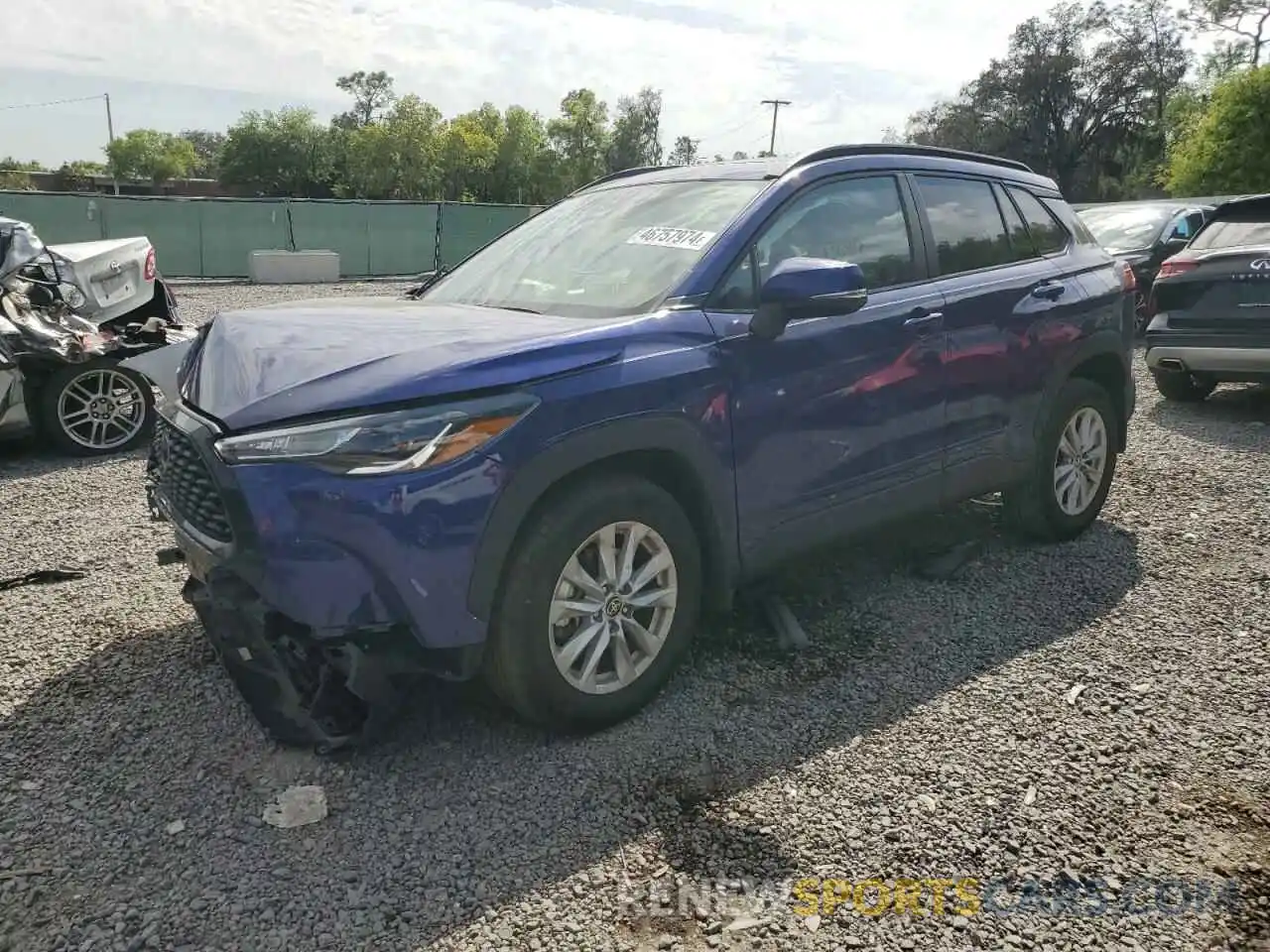 1 Photograph of a damaged car 7MUBAAAG7NV033854 TOYOTA COROLLA CR 2022