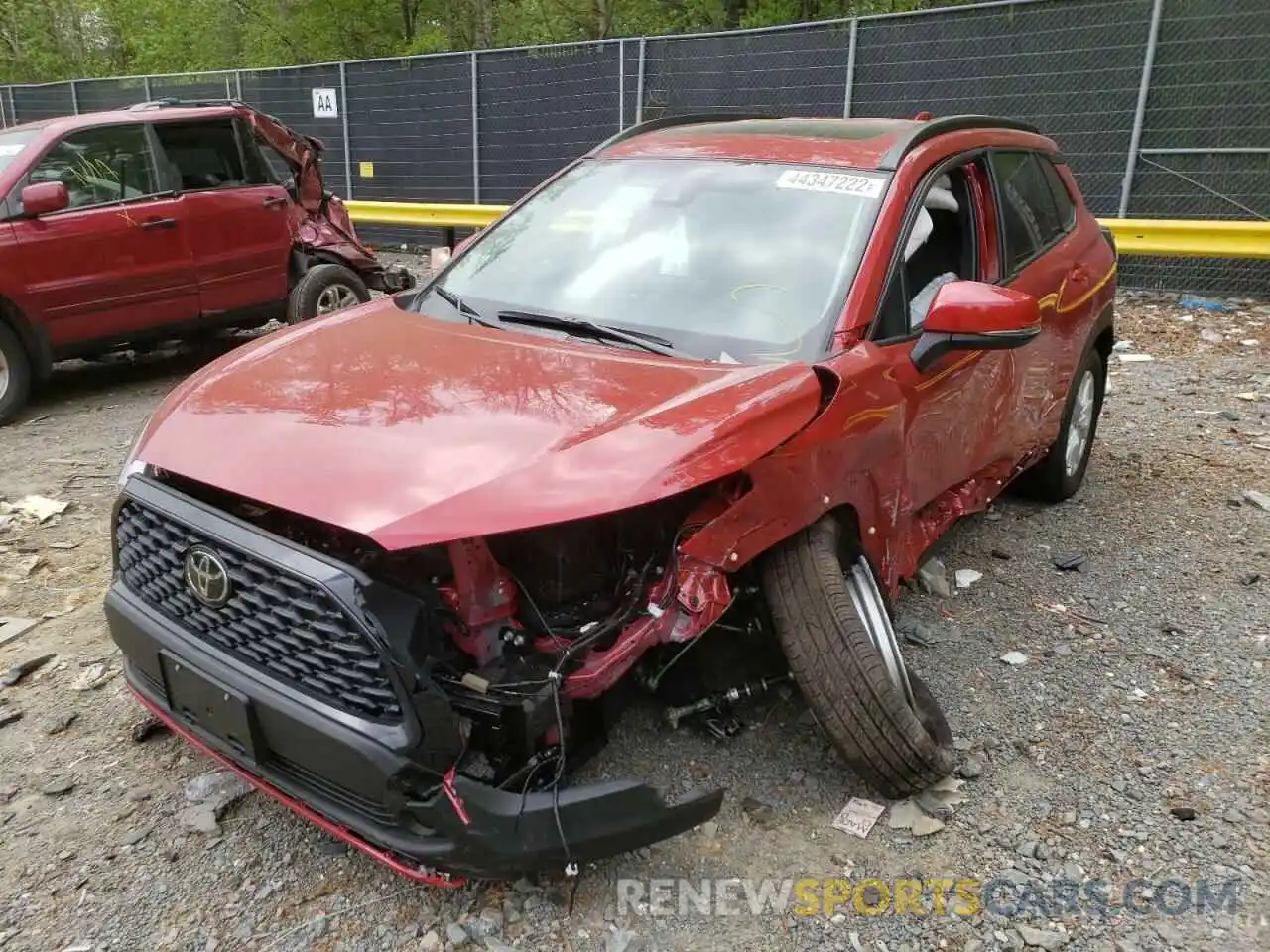 2 Photograph of a damaged car 7MUBAABG0NV011340 TOYOTA COROLLA CR 2022