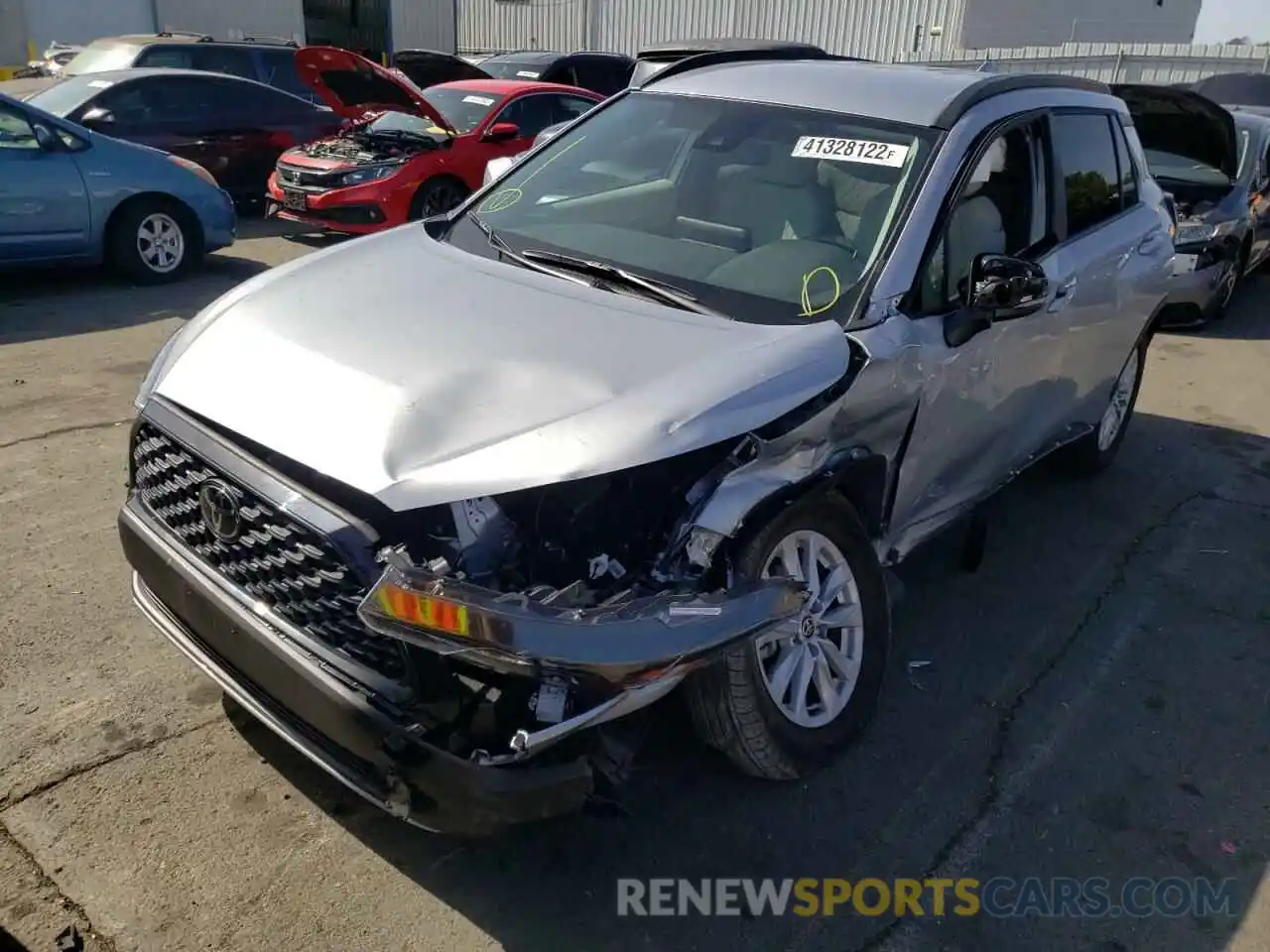 2 Photograph of a damaged car 7MUCAAAG3NV001598 TOYOTA COROLLA CR 2022