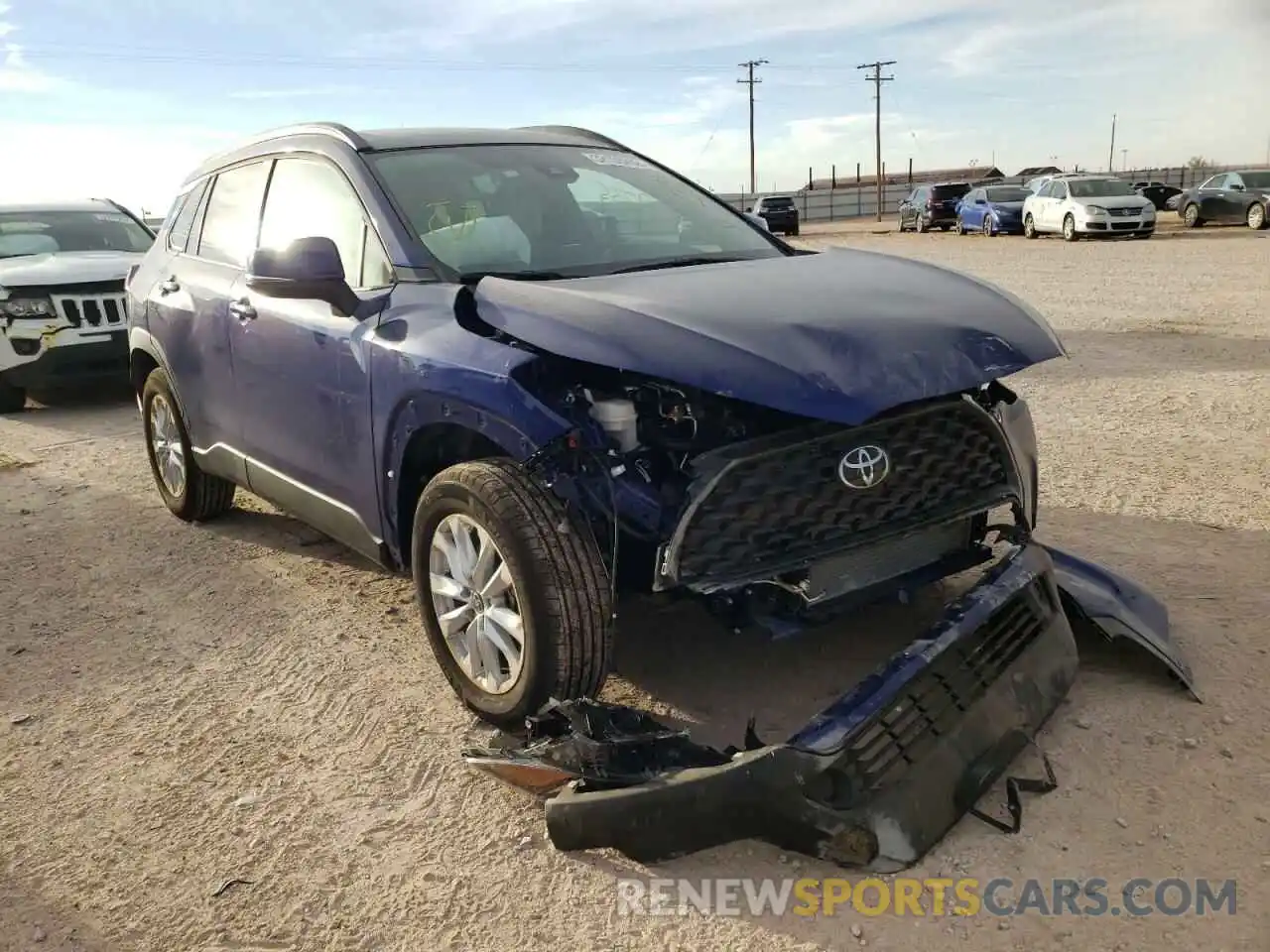 1 Photograph of a damaged car 7MUCAAAG8NV001743 TOYOTA COROLLA CR 2022