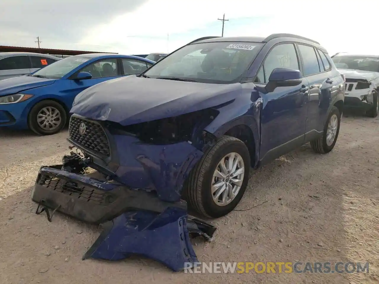 2 Photograph of a damaged car 7MUCAAAG8NV001743 TOYOTA COROLLA CR 2022