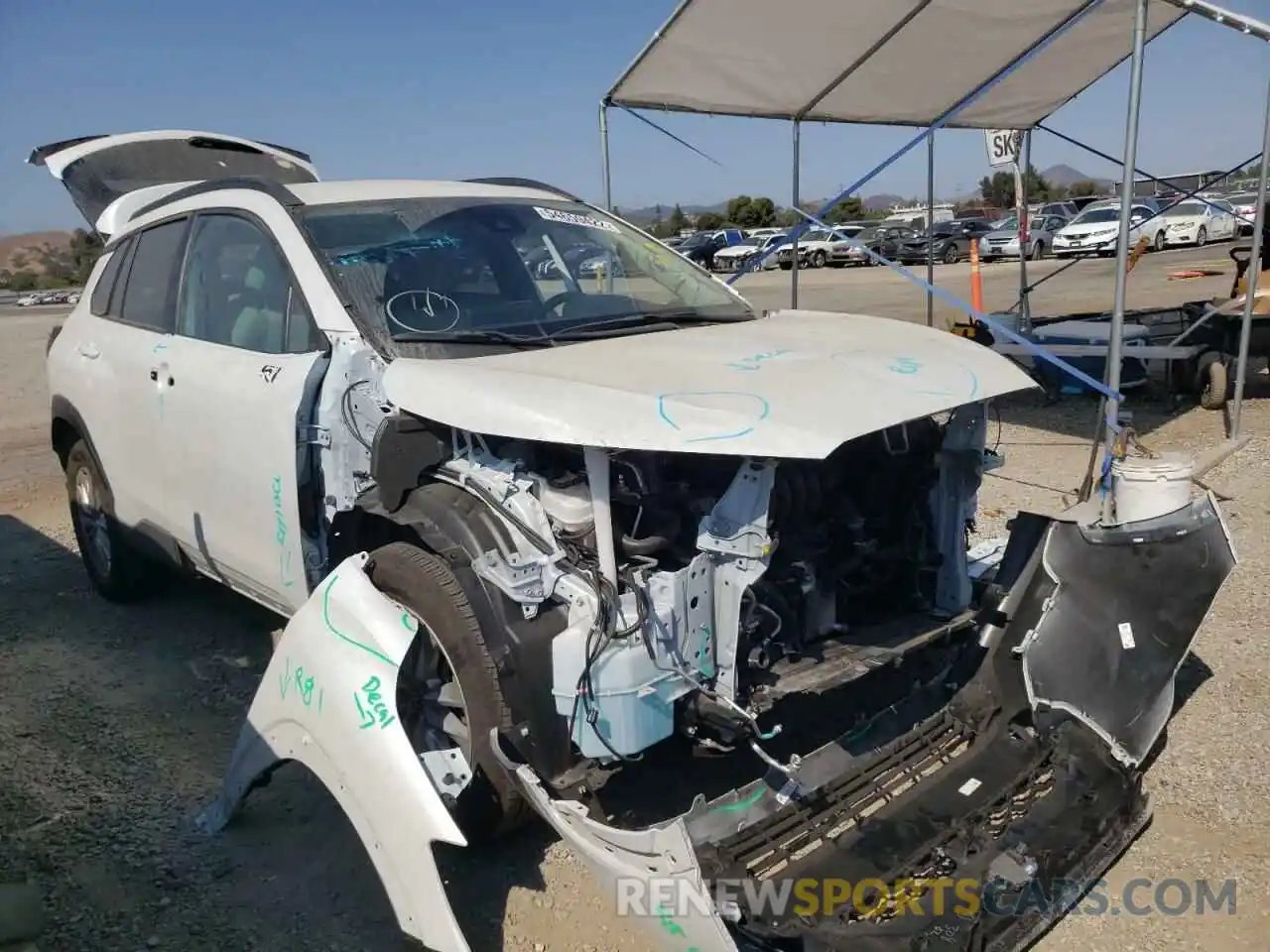 1 Photograph of a damaged car 7MUCAABG1NV004126 TOYOTA COROLLA CR 2022