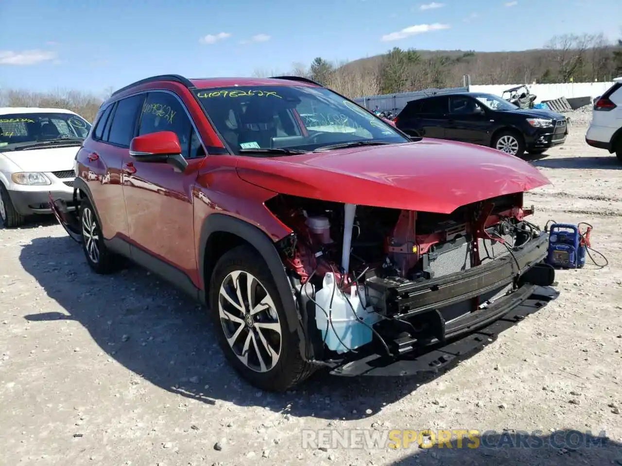 1 Photograph of a damaged car 7MUDAABG5NV004263 TOYOTA COROLLA CR 2022