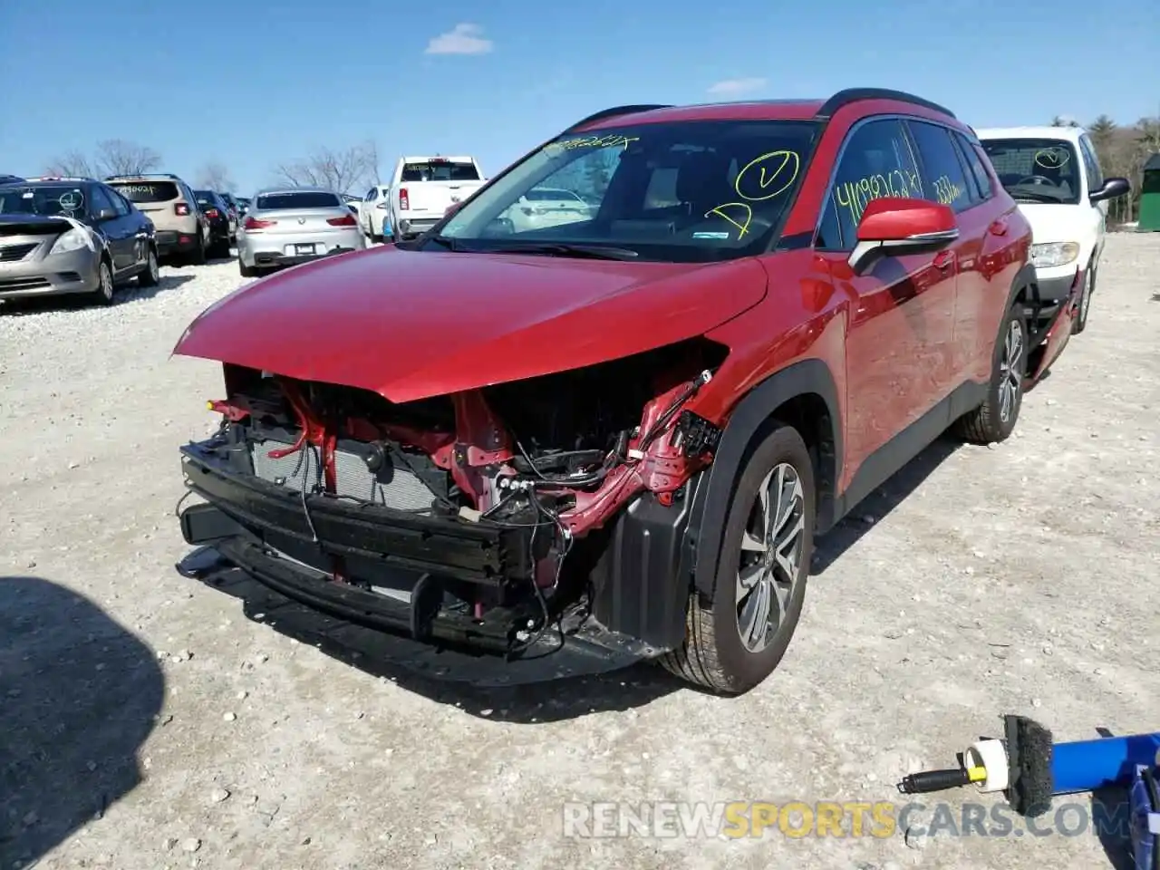 2 Photograph of a damaged car 7MUDAABG5NV004263 TOYOTA COROLLA CR 2022